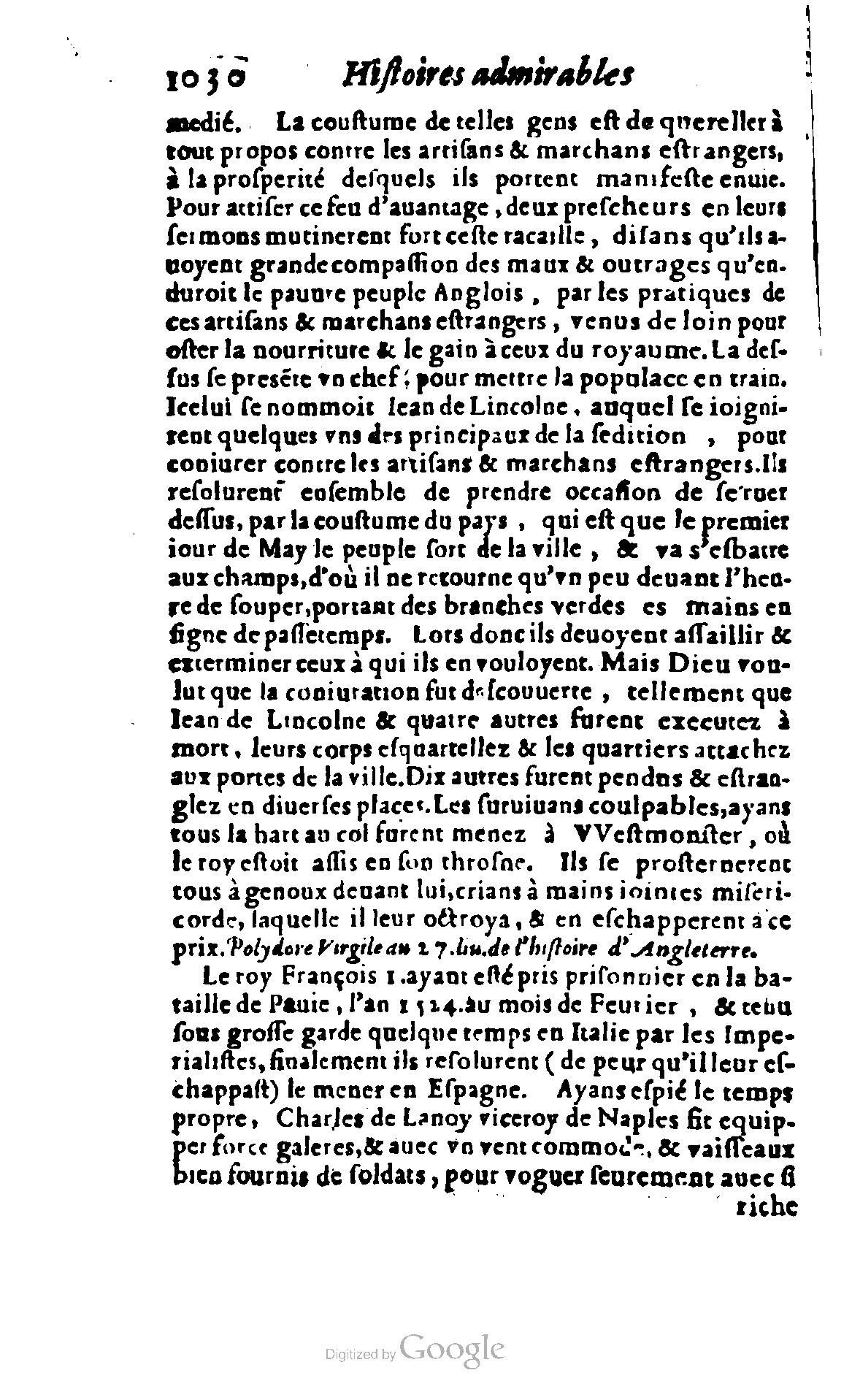 1620 - Samuel Crespin - Trésor d’histoires admirables et mémorables - BCU Lausanne