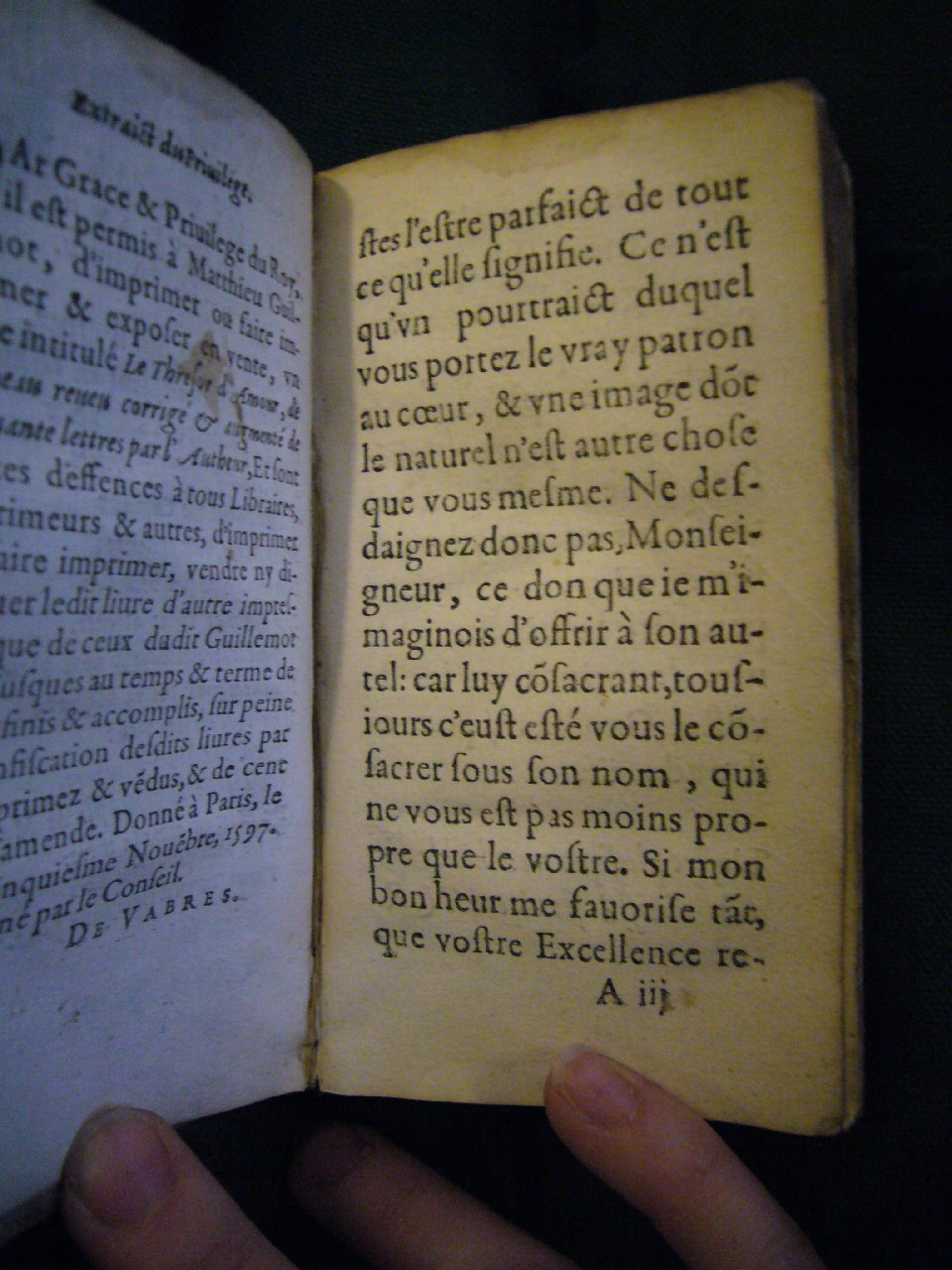 1597 - Matthieu Guillemot - Trésor d’amour - BnF Arsenal
