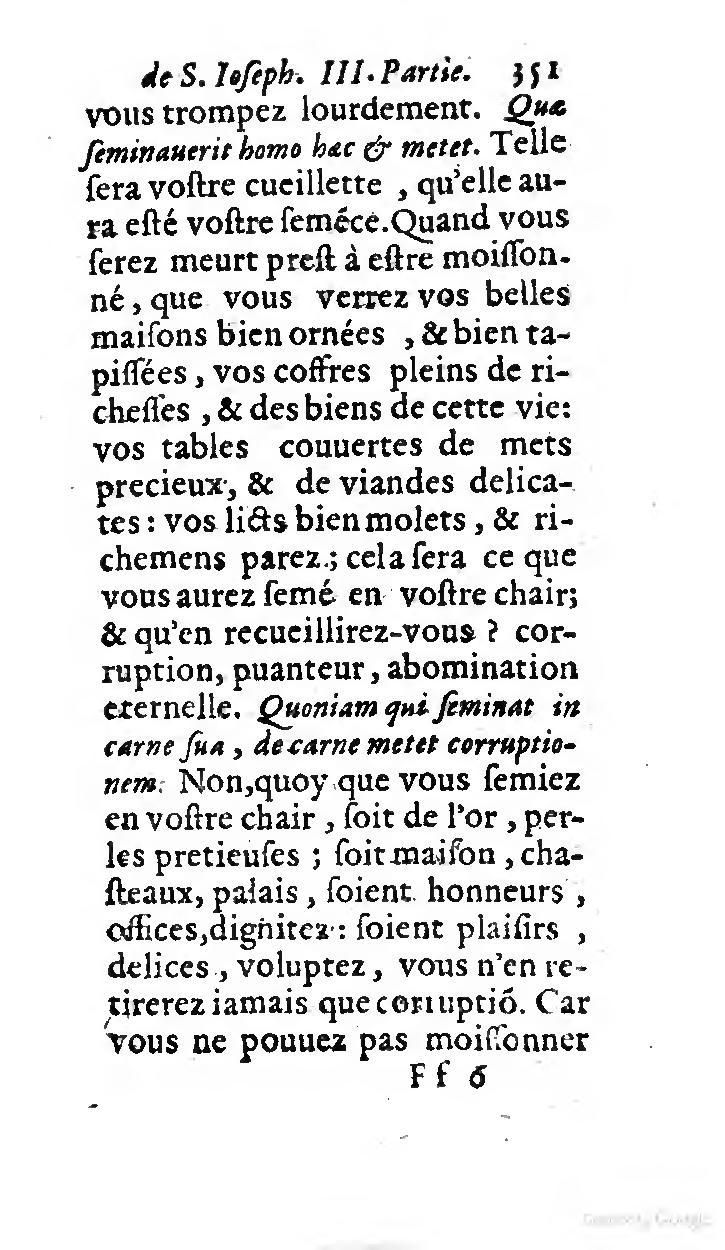 1646 - Jean Piot - Trésor inestimable de Saint-Joseph - BNC Rome