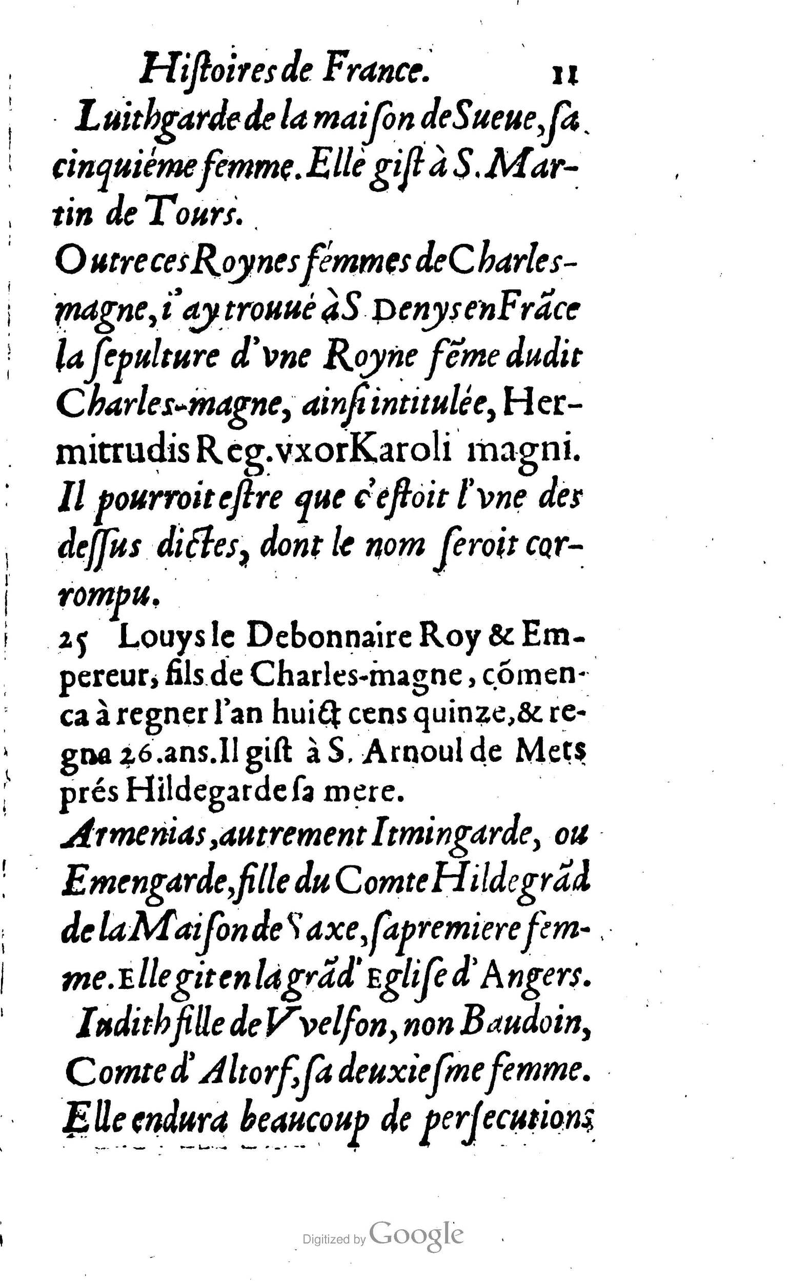1638 - Jean Corrozet - Trésor des histoires de France - BM Lyon
