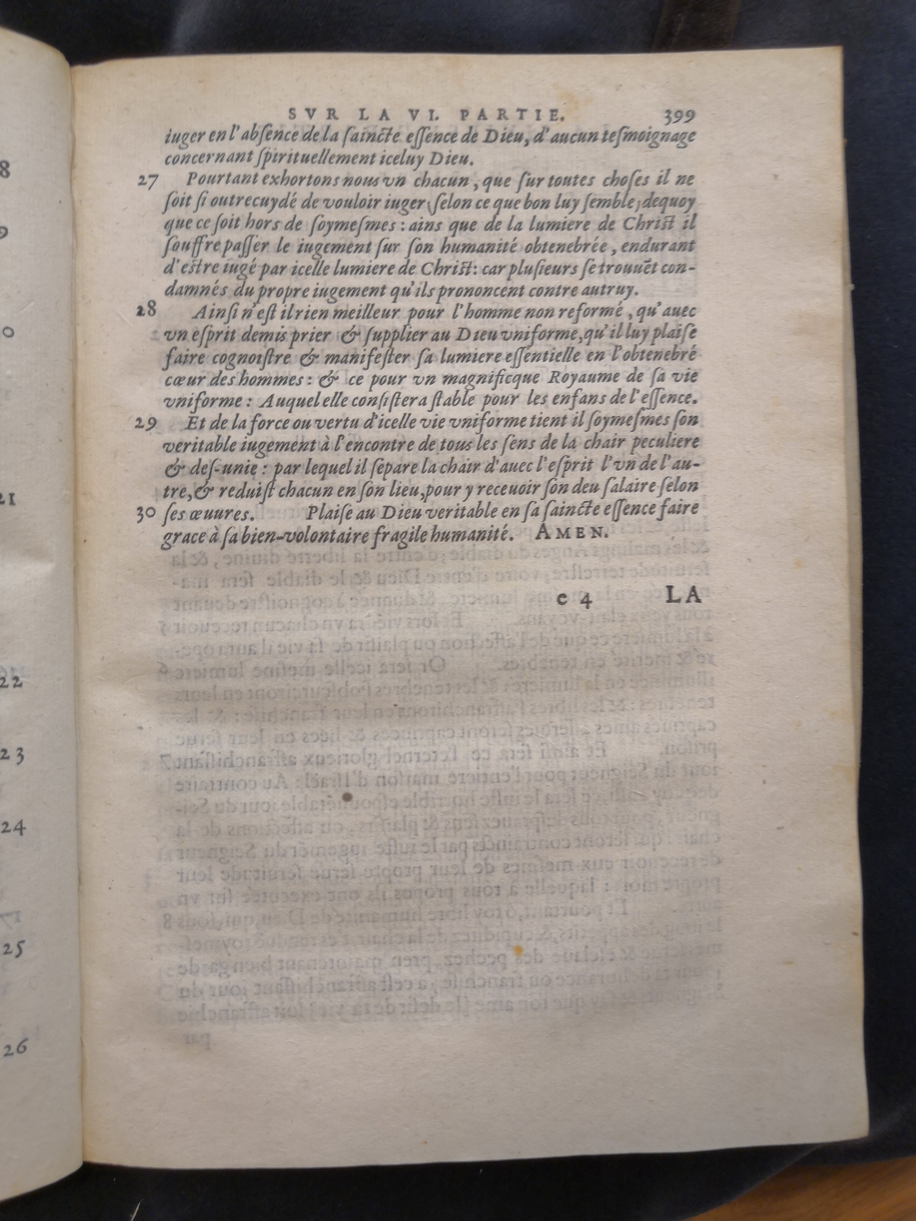1581c. - Christophe Plantin - Le Livre des témoignages du Trésor caché au champ (Livres 2, 4, 6 et 7) - Anvers Musée Plantin Moretus