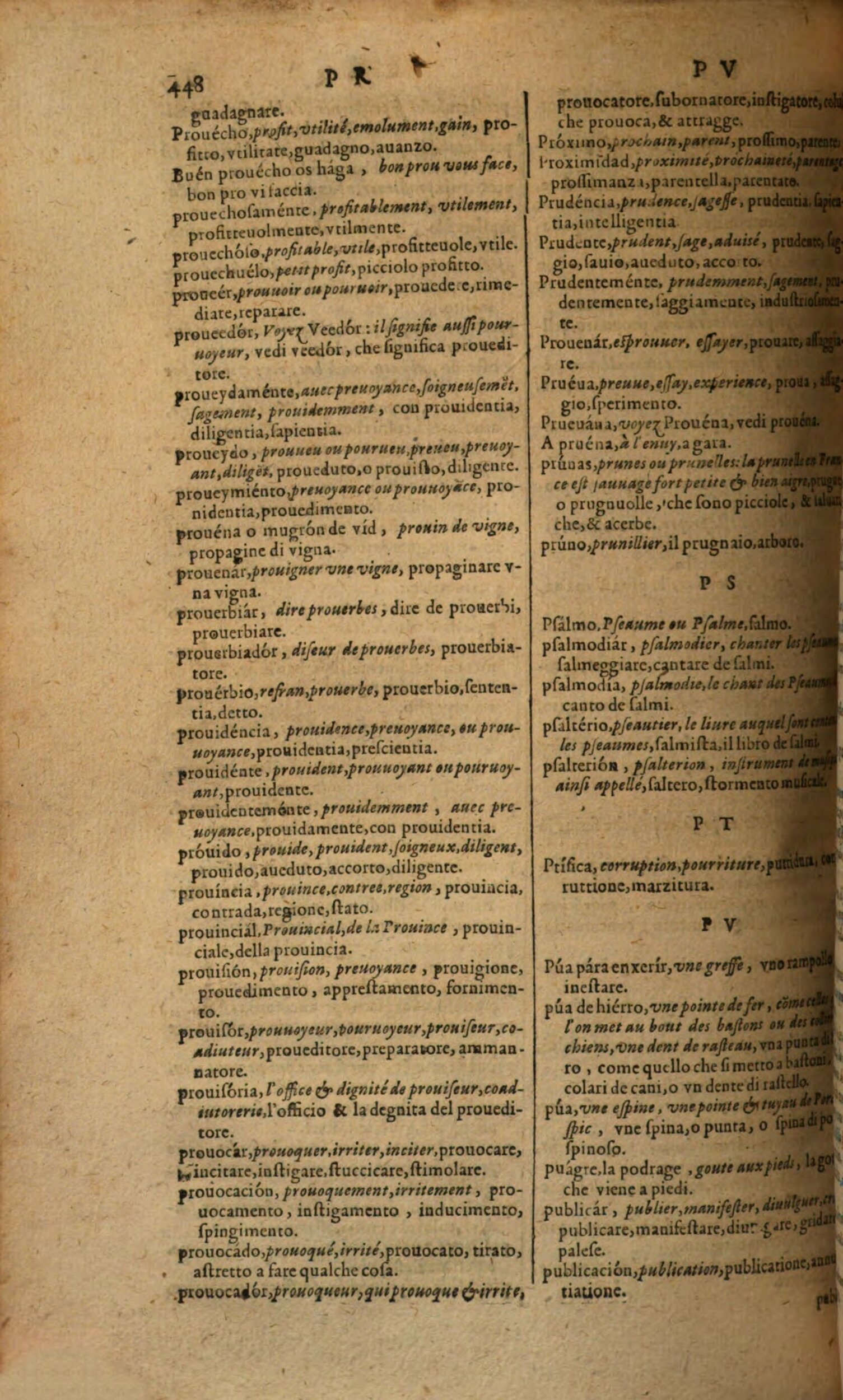 1617 - Samuel Crespin - Trésor des trois langues espagnole, française et italienne (Première partie) - Regensburg