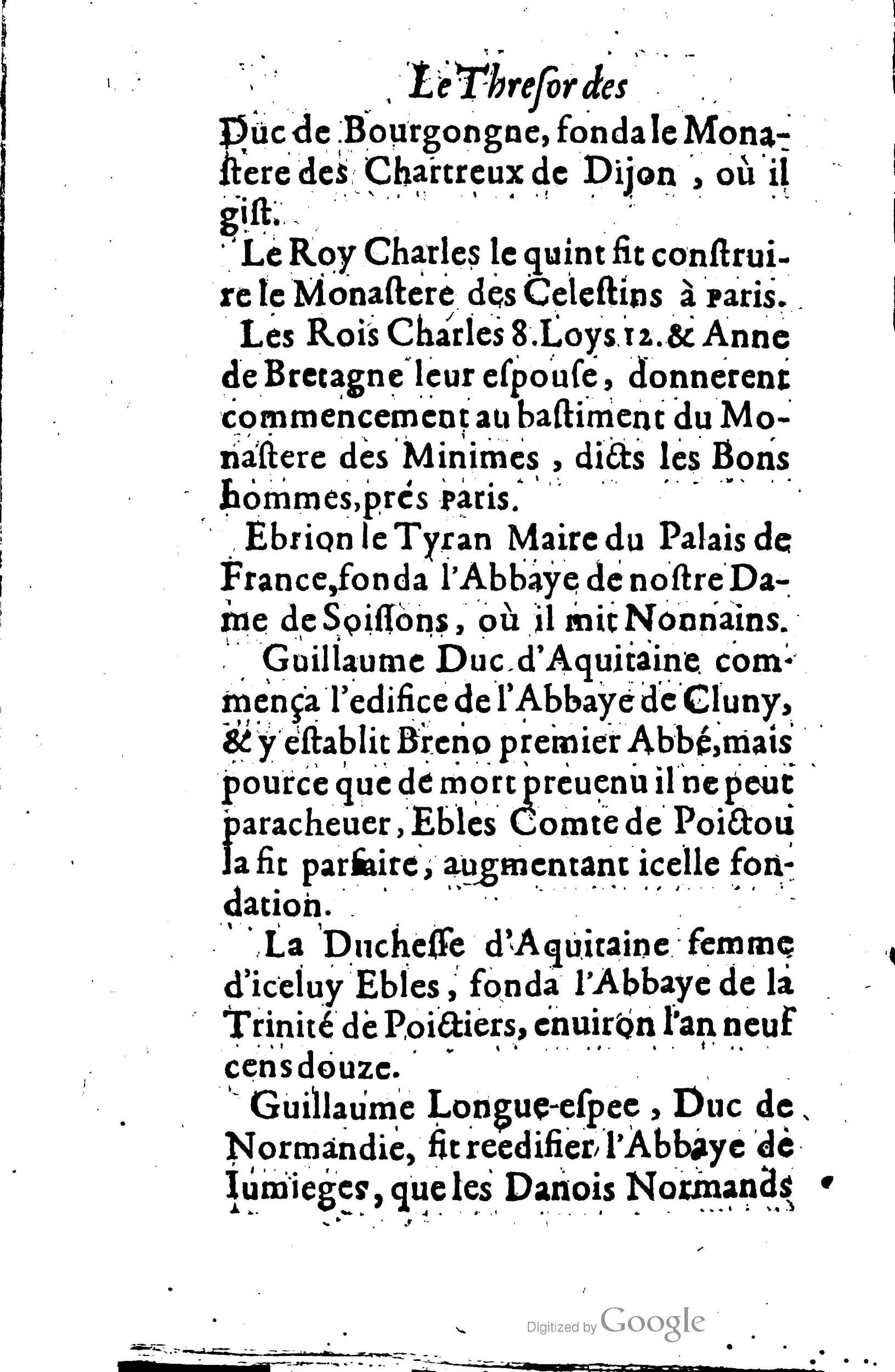 1619 - Jean Corrozet - Trésor des histoires de France - BSB Munich
