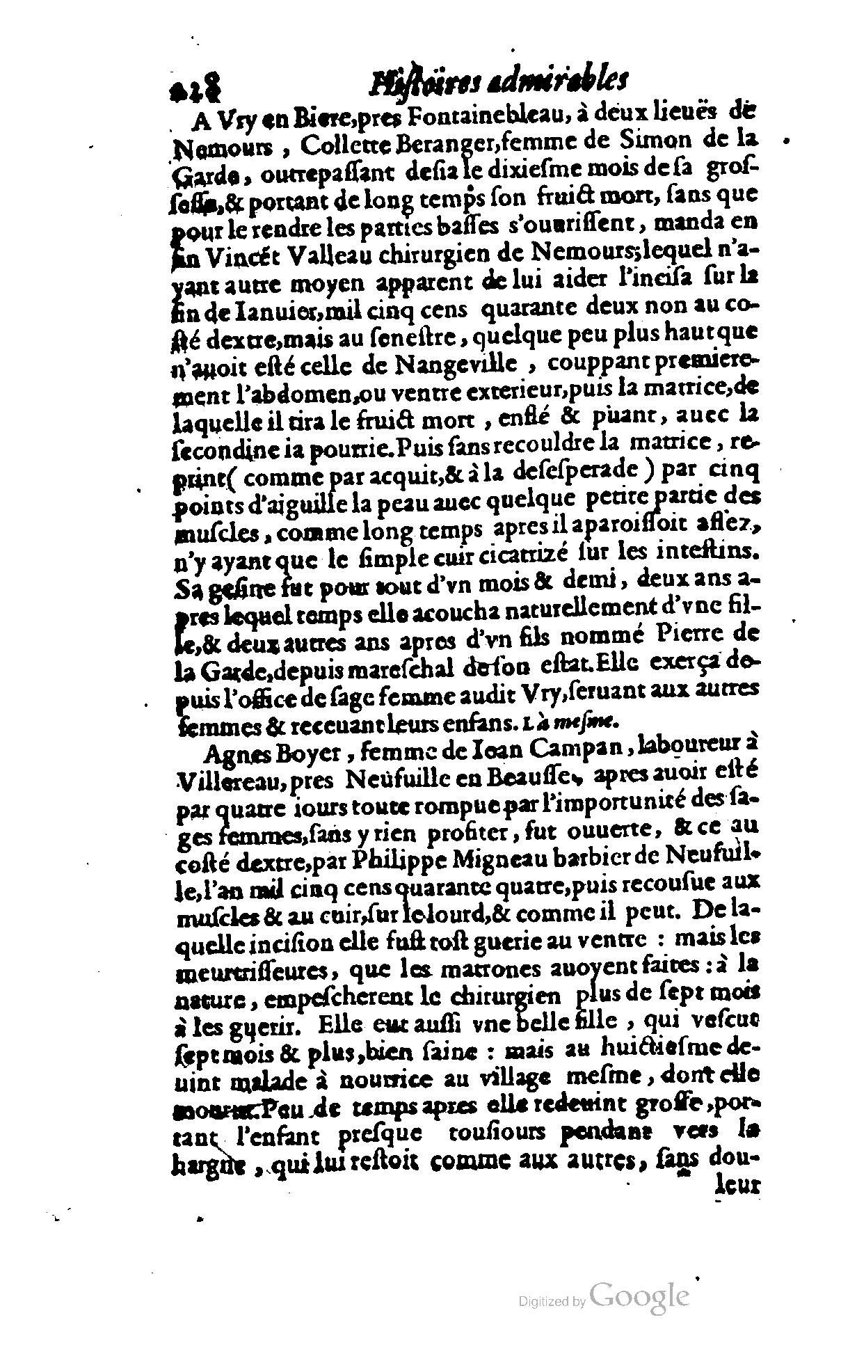 1620 - Samuel Crespin - Trésor d’histoires admirables et mémorables - BCU Lausanne 1620 - Samuel Crespin - Trésor d’histoires admirables et mémorables - BCU Lausanne