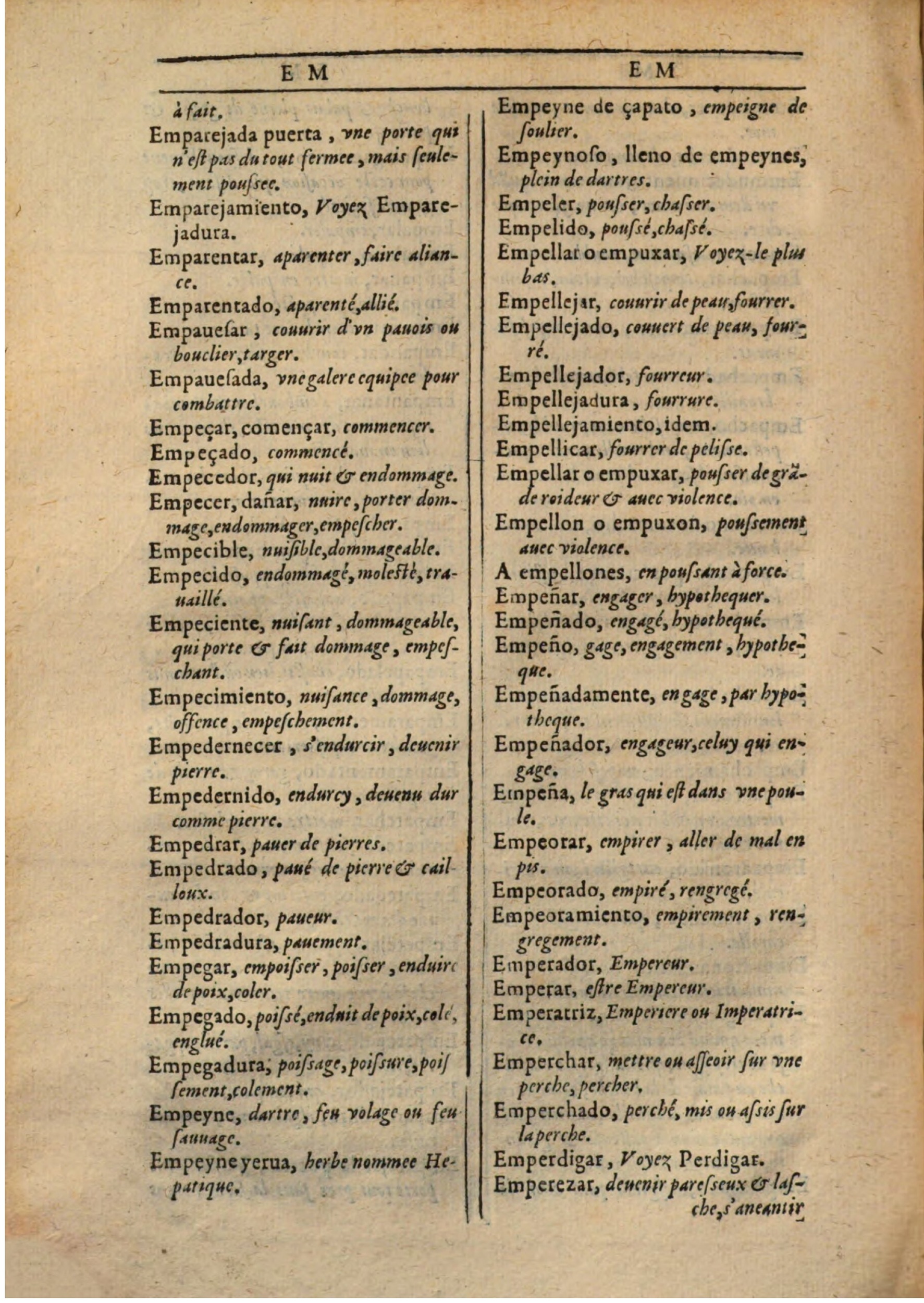 1607 - Marc Orry - Trésor des deux langues espagnole et française (Première partie) - BSB Munich 1607 - Marc Orry - Trésor des deux langues espagnole et française (Première partie) - BSB Munich