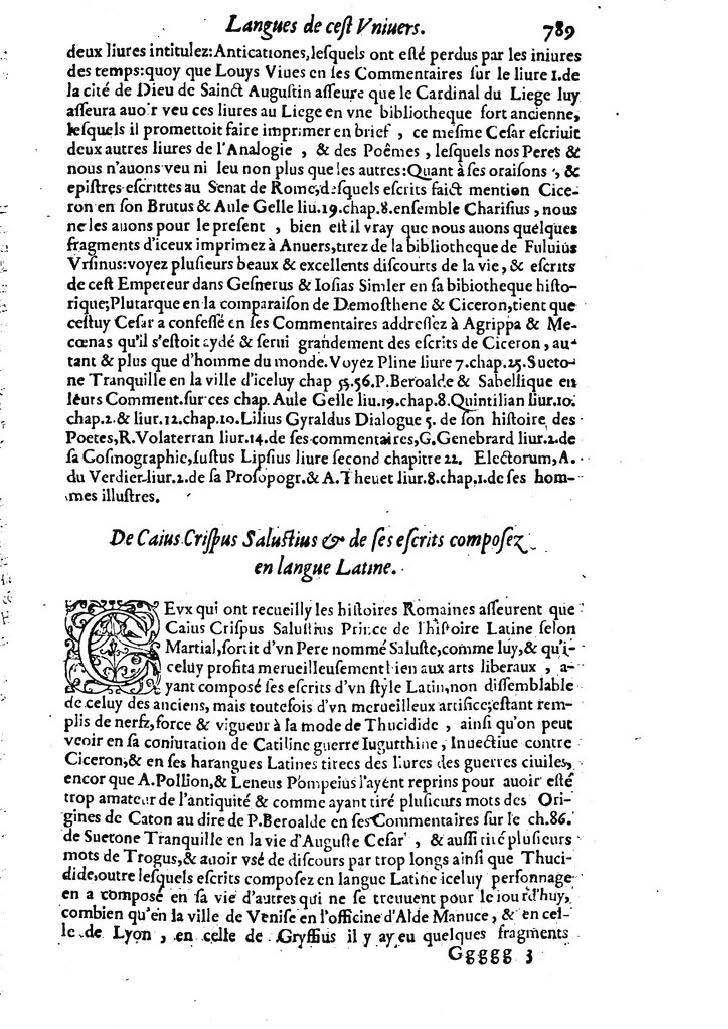 1613 - Matthieu Berjon - Trésor de l’histoire des langues de cet univers - BM Lyon