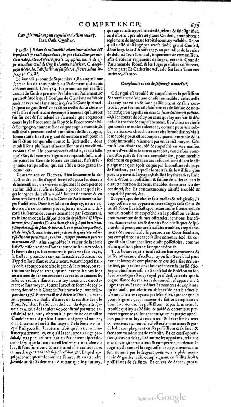 1629 - Veuve Nicolas Buon - Trésor du droit français (21754 T. 1) - BM Lyon