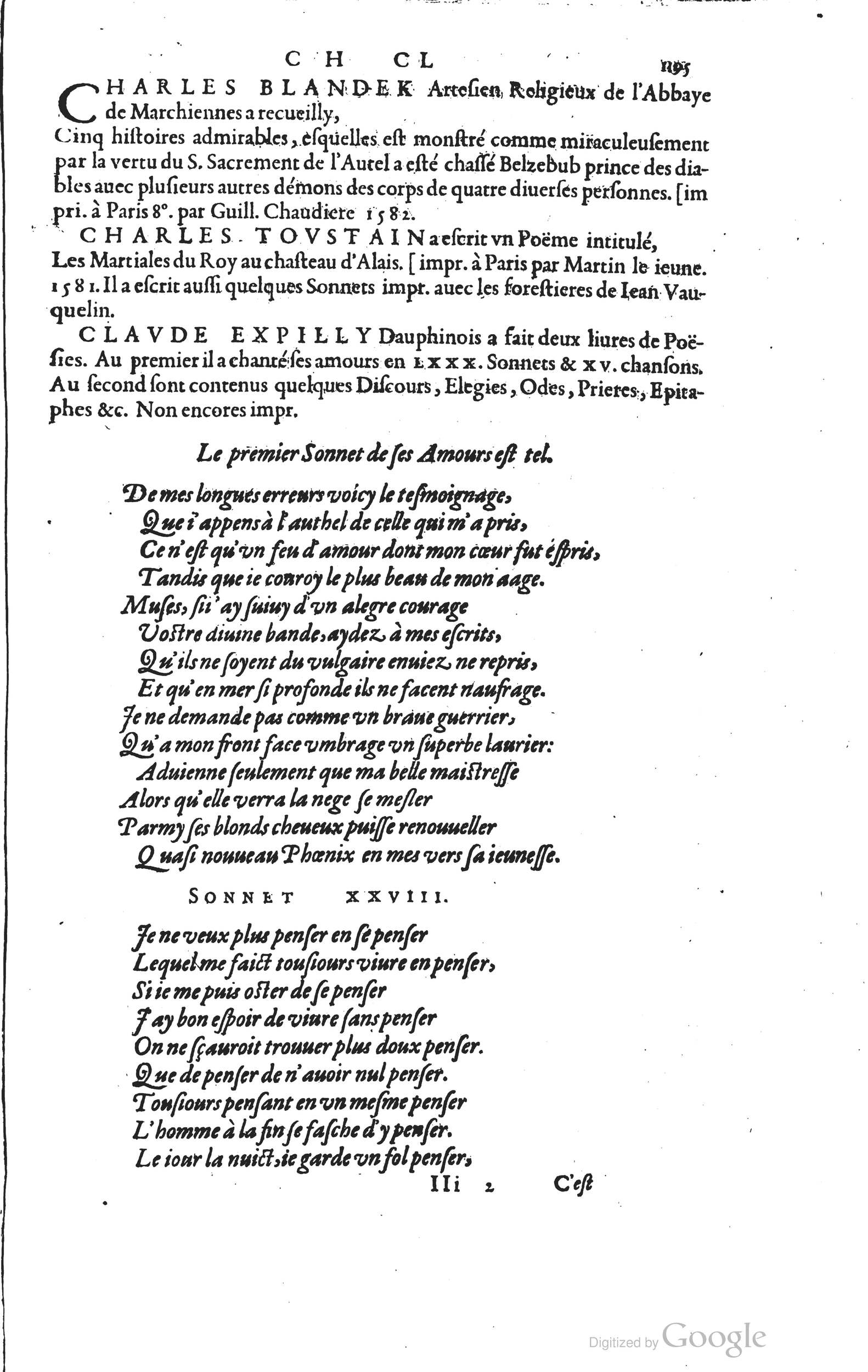 1585 - Barthélemy Honorat - Bibliothèques françaises - BSB Munich