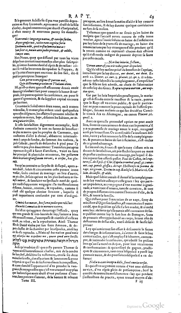 1629 - Veuve Nicolas Buon - Trésor du droit français (21754 T. 3) - BM Lyon 1629 - Veuve Nicolas Buon - Trésor du droit français (21754 T. 3) - BM Lyon