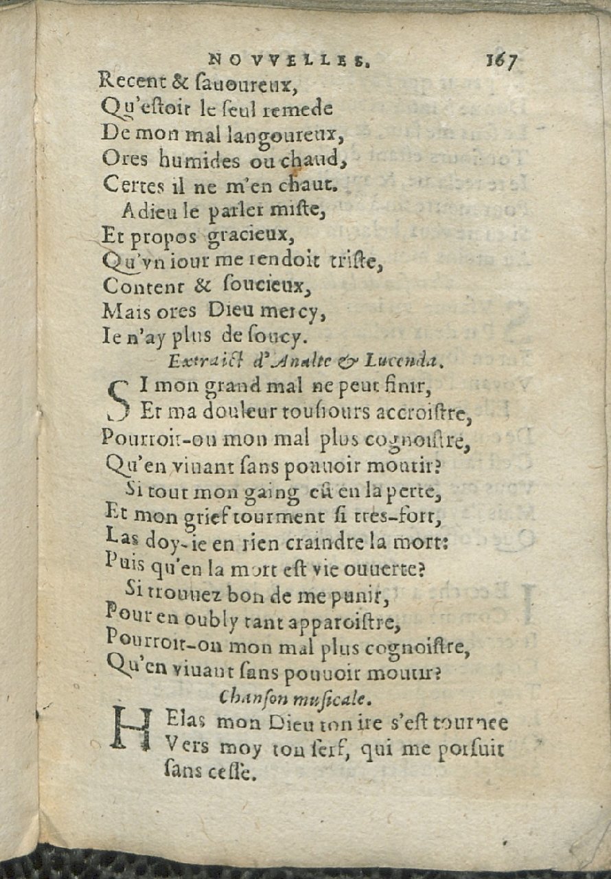 1575 - Pierre Brenouzet - Trésor de tous les recueils de chansons, tant amoureuses, rustiques, que musicales - Det KLG Copenhague