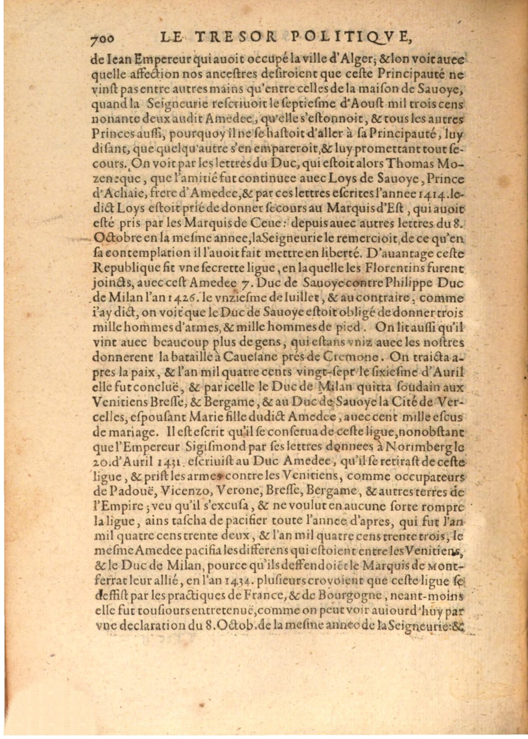 1608 - Nicolas Du Fossé - Trésor politique - BSB Munich