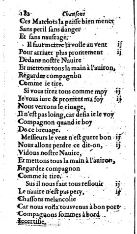 1623 - Jacques Cailloüé - Trésor ou recueil des chansons amoureuses - British Library