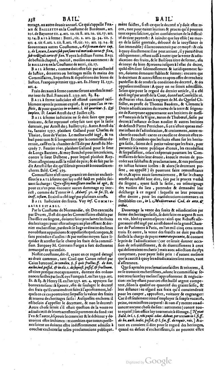 1629 - Veuve Nicolas Buon - Trésor du droit français (21754 T. 1) - BM Lyon