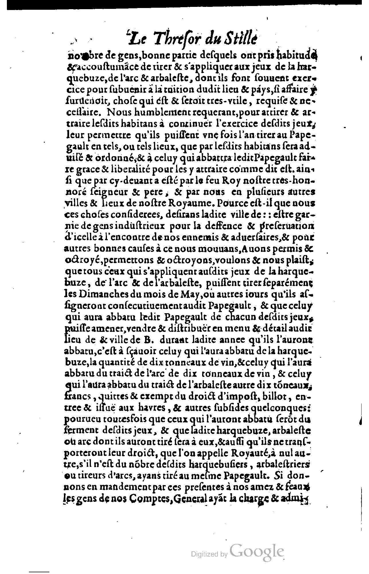 1614 - Jean Richer - Trésor du nouveau style et protocole de la chancellerie de France - BSB Munich