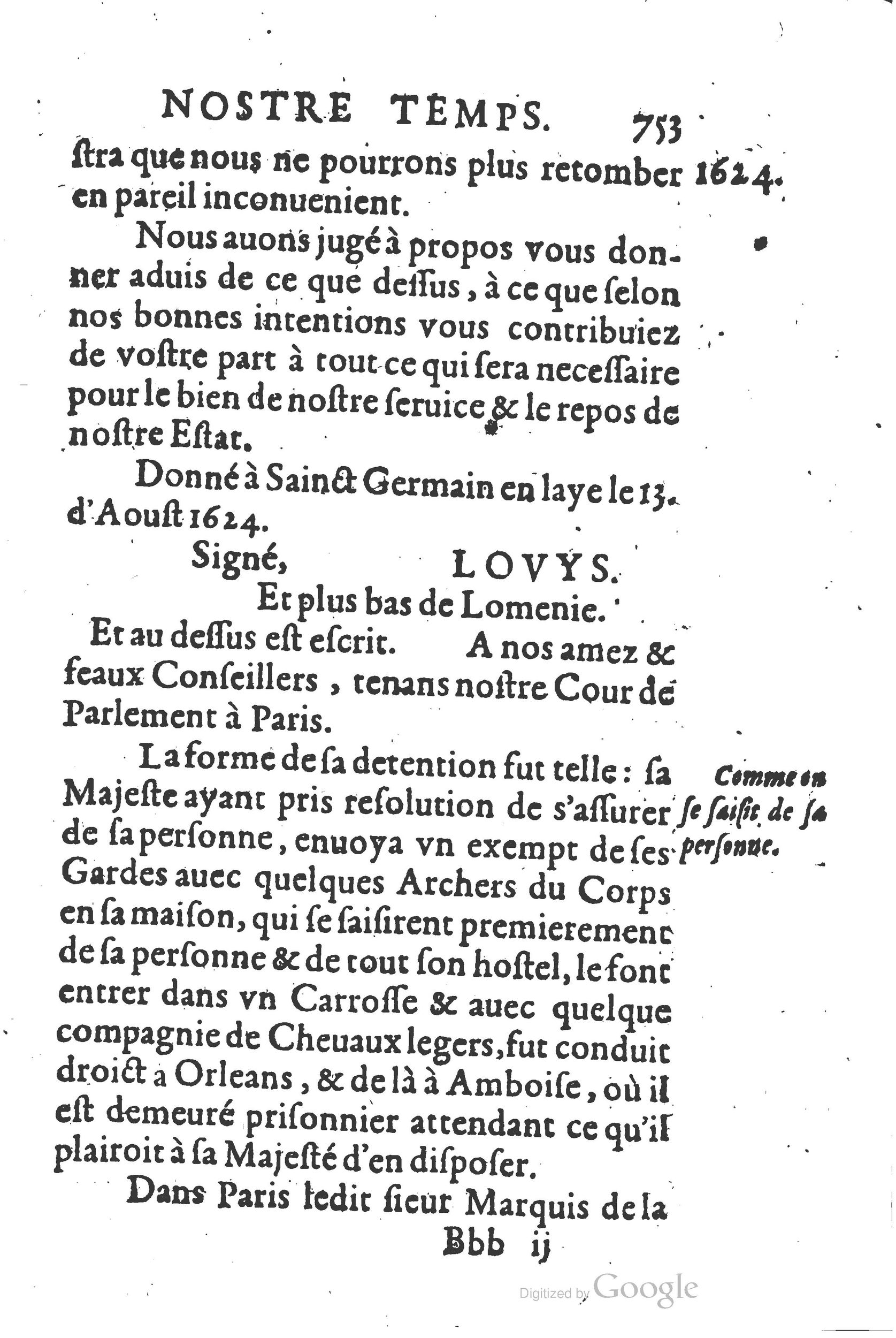 1626 - Joseph Bouillerot - Trésor de l’histoire générale de notre temps - BSB Munich