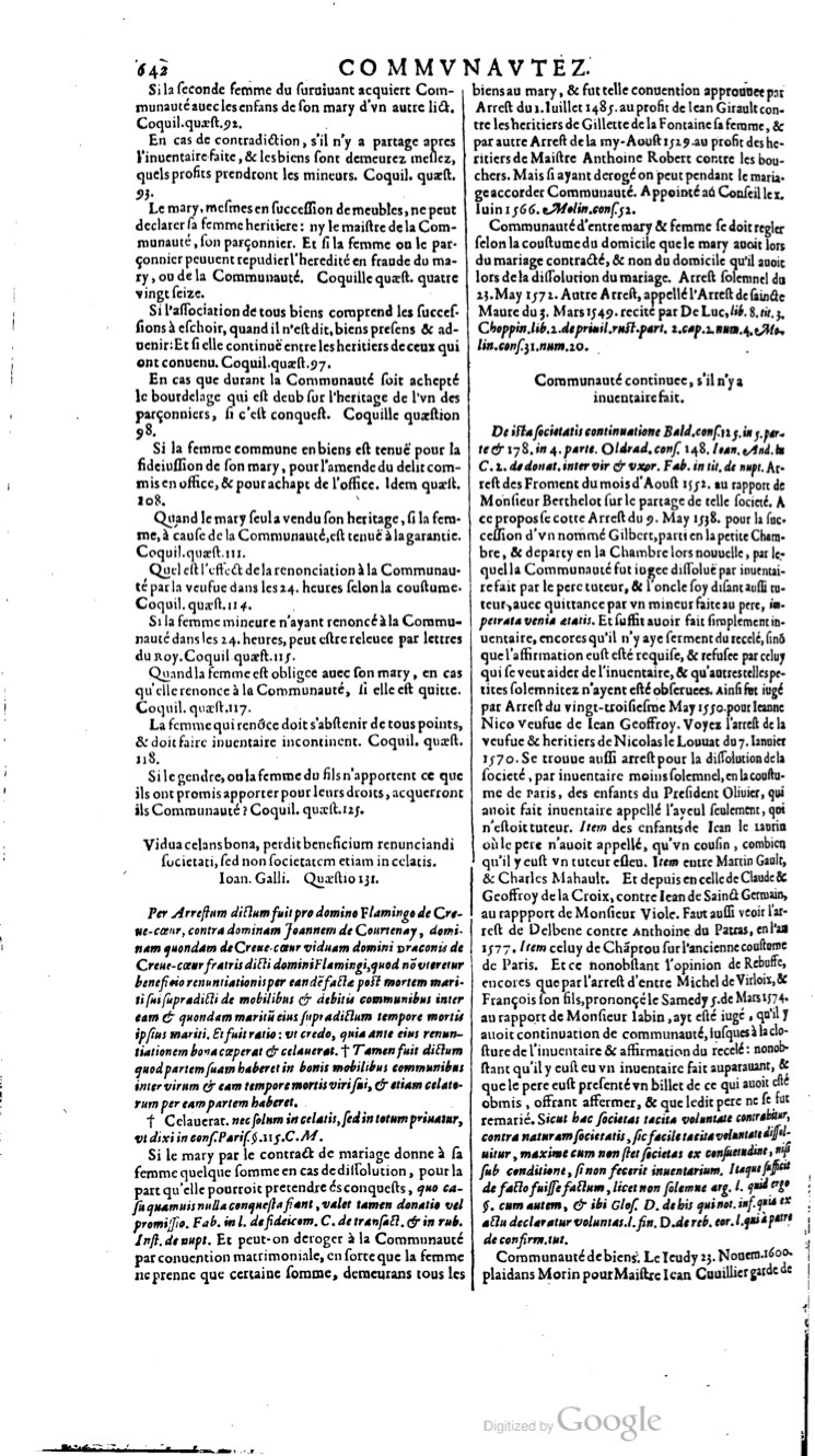 1629 - Veuve Nicolas Buon - Trésor du droit français (29620 T. 1) - BM Lyon 1629 - Veuve Nicolas Buon - Trésor du droit français (29620 T. 1) - BM Lyon