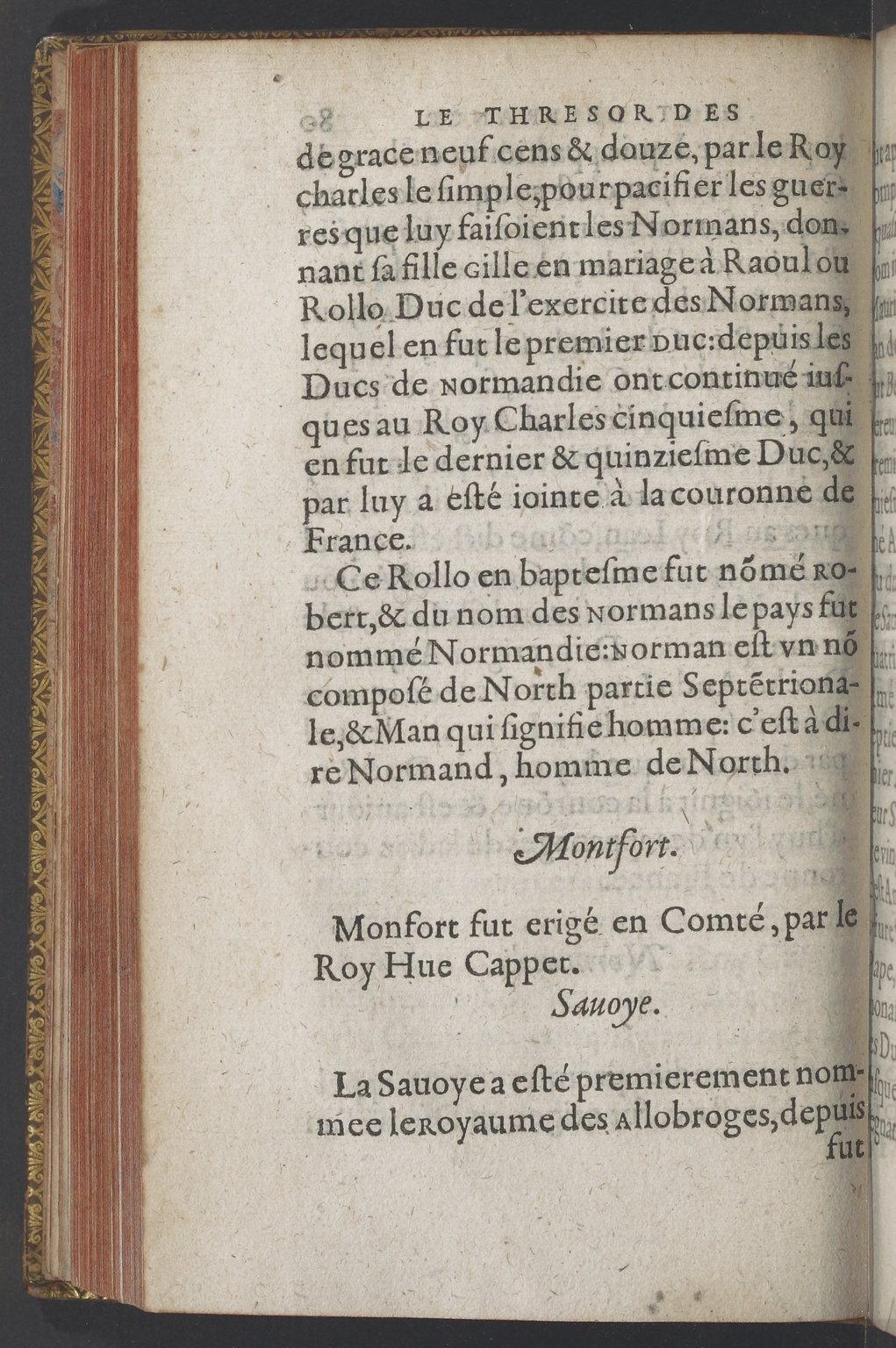 1603 - Galiot Corrozet - Trésor des histoires de France - BnF Tolbiac