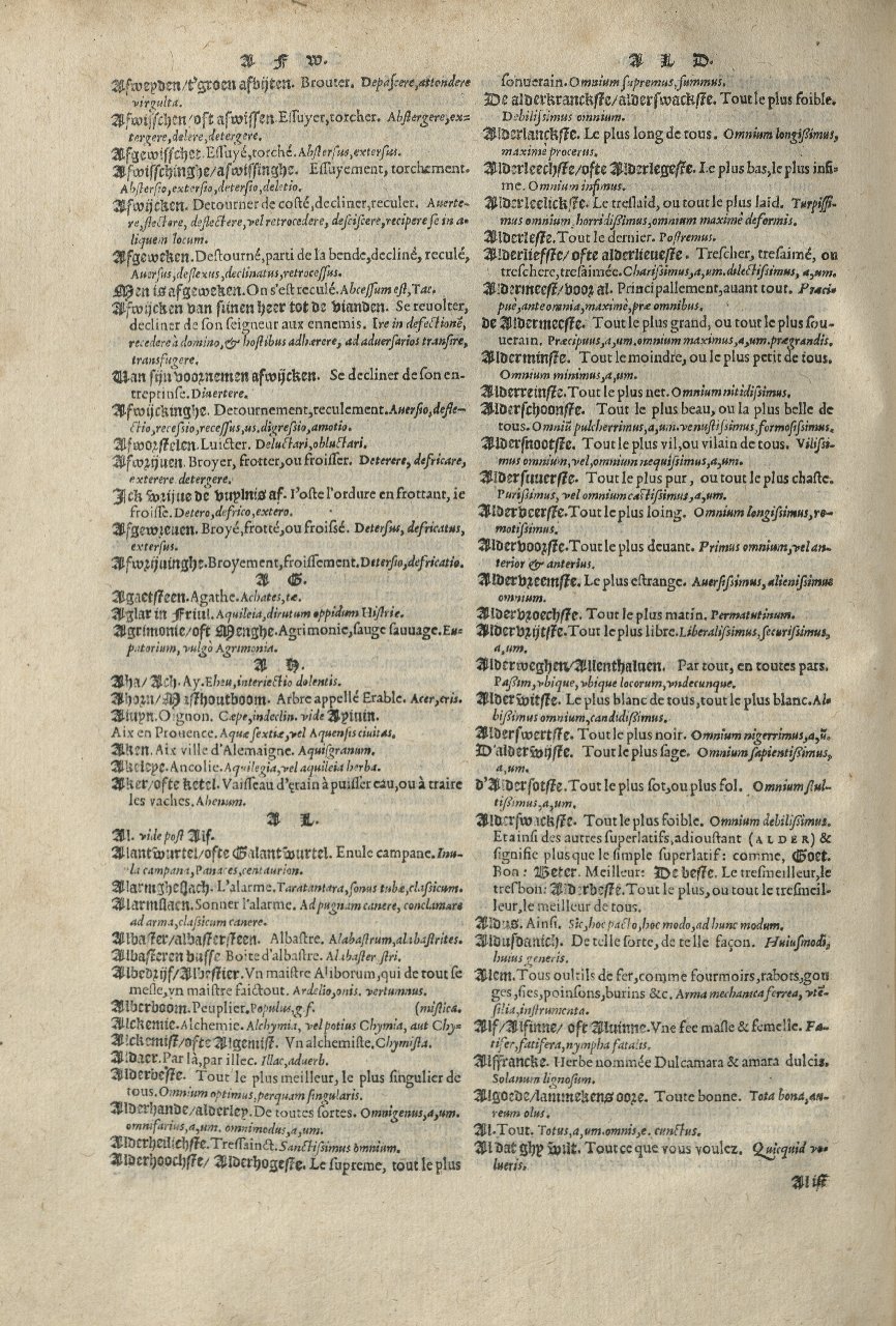 1573 - Christophe Plantin - Trésor du langage bas-allemand - Greifswald 1573 - Christophe Plantin - Trésor du langage bas-allemand - Greifswald