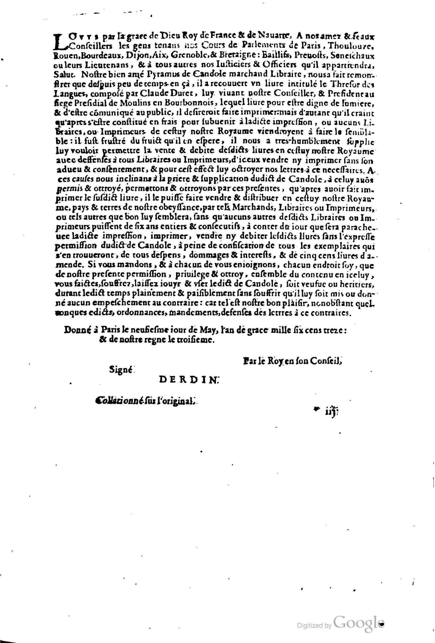 1619 - SHC - Trésor de l’histoire des langues de cet univers - BCU Lausanne