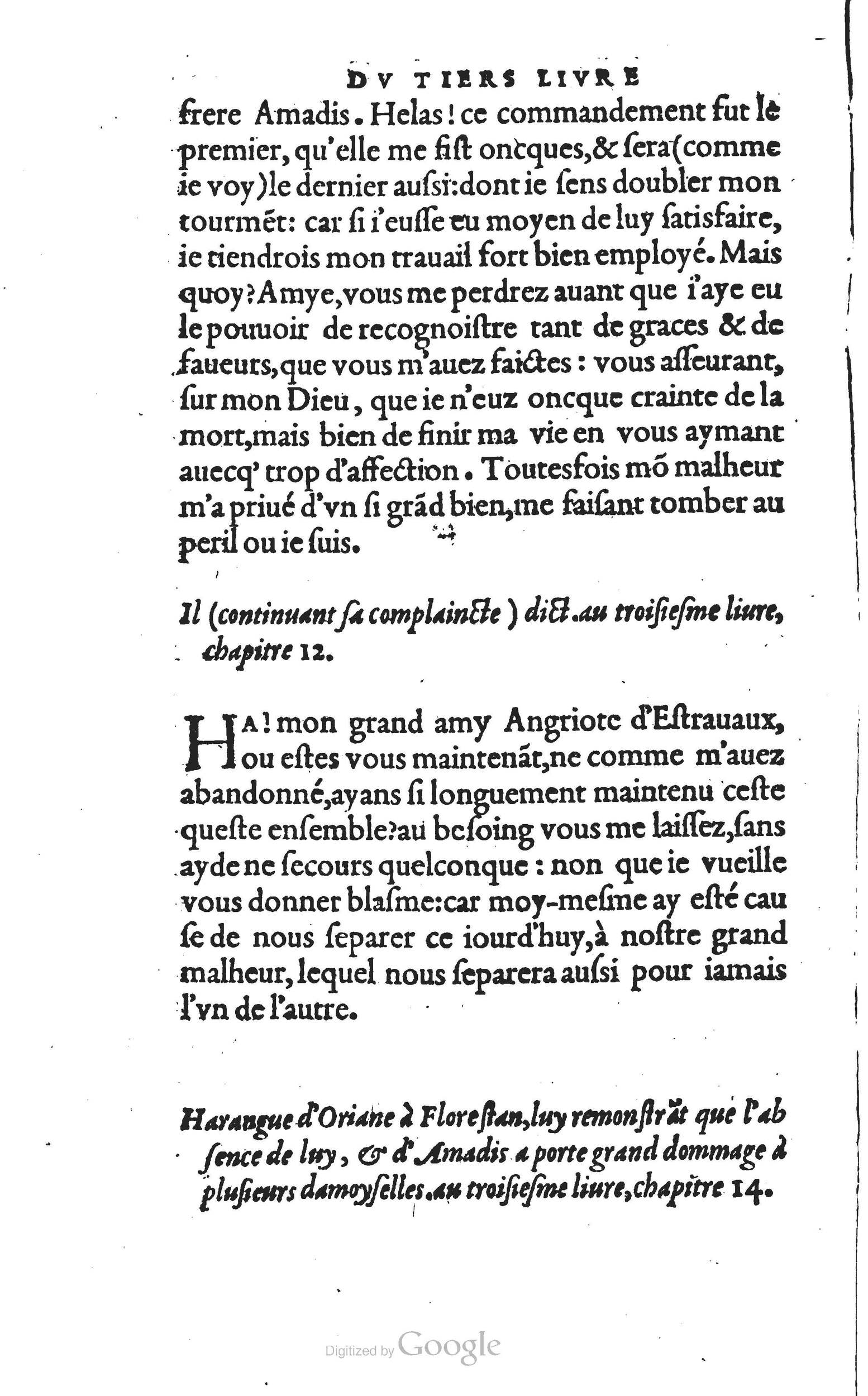 1560 - Vincent Sertenas et Gilles Robinot - Trésor des Amadis - British Library