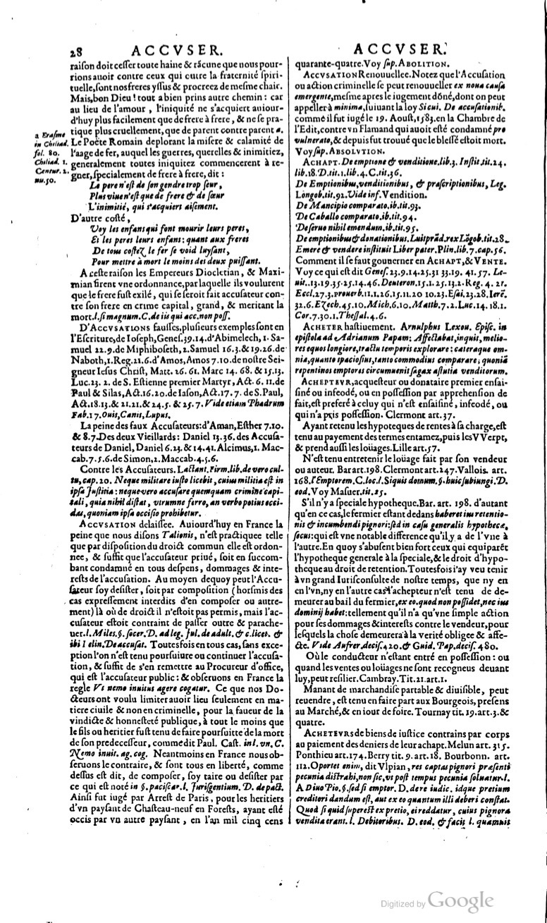 1629 - Veuve Nicolas Buon - Trésor du droit français (21754 T. 1) - BM Lyon