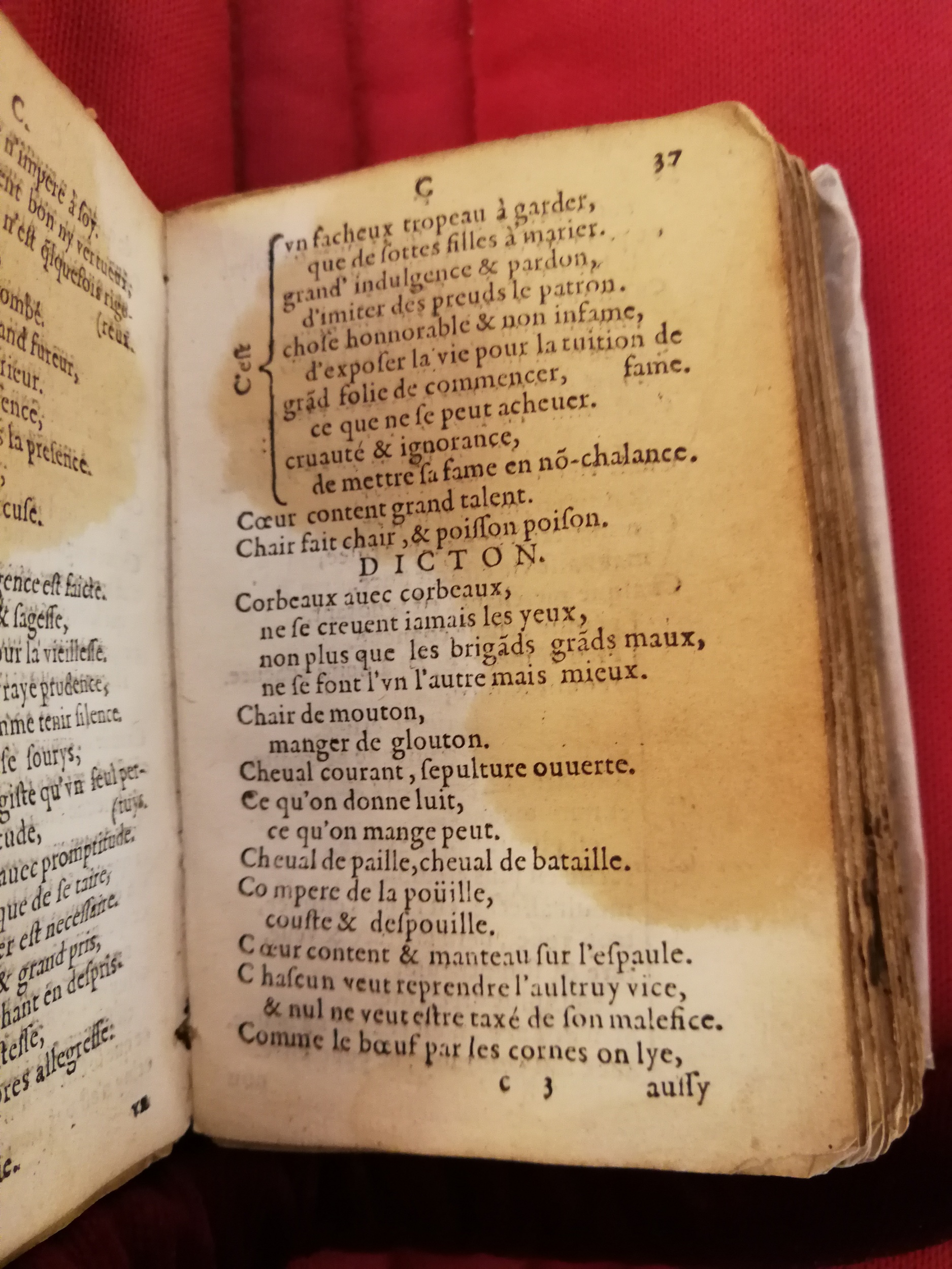 1577 - Jean d’Ogerolles - Trésor de sentences dorées - Bibliothèque Sainte-Geneviève