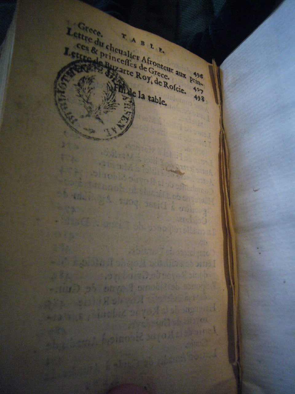 1567 - Jean Pygot - Trésor des Amadis - BnF Arsenal