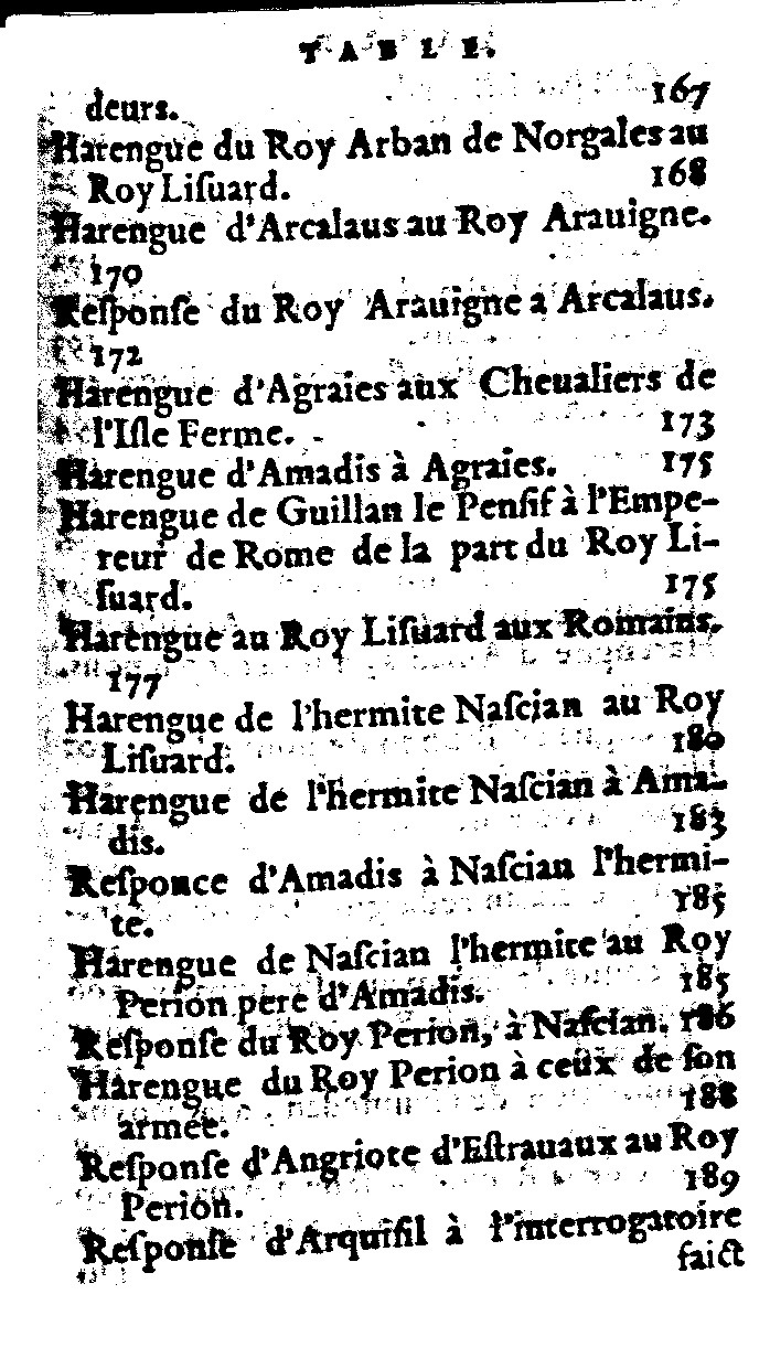 1562 - Jean d’Ogerolles et Gabriel Cotier - Trésor des Amadis - Lucerne