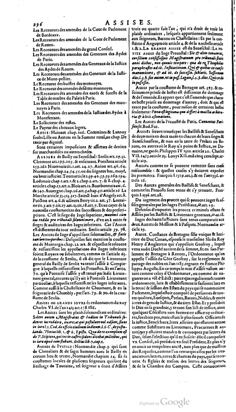 1629 - Veuve Nicolas Buon - Trésor du droit français (21754 T. 1) - BM Lyon