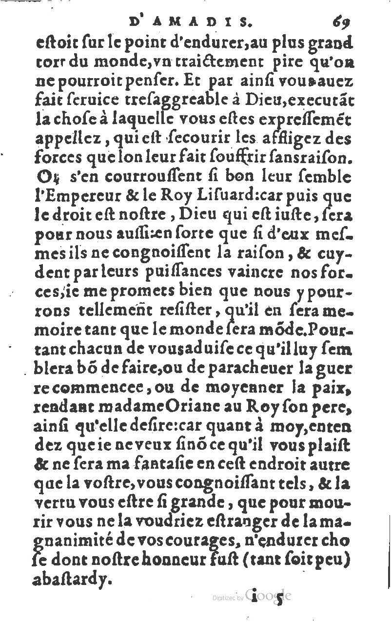 1582 - Jean Huguetan - Trésor des Amadis T. 1 - BM Lyon