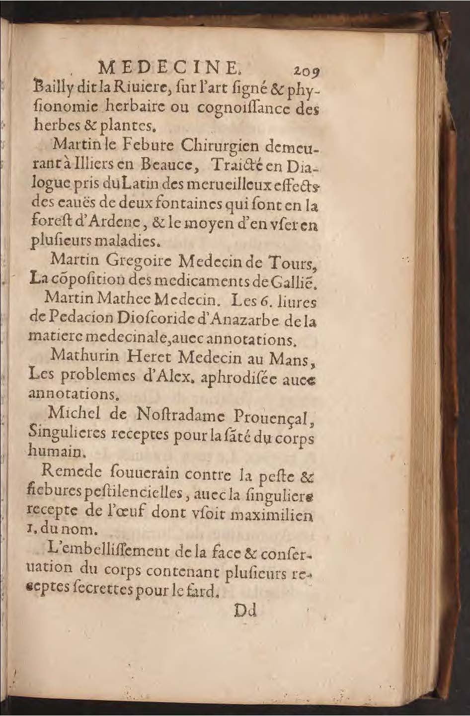 1602 - François Jacquin - Trésor des bons esprits français - BnF Arsenal