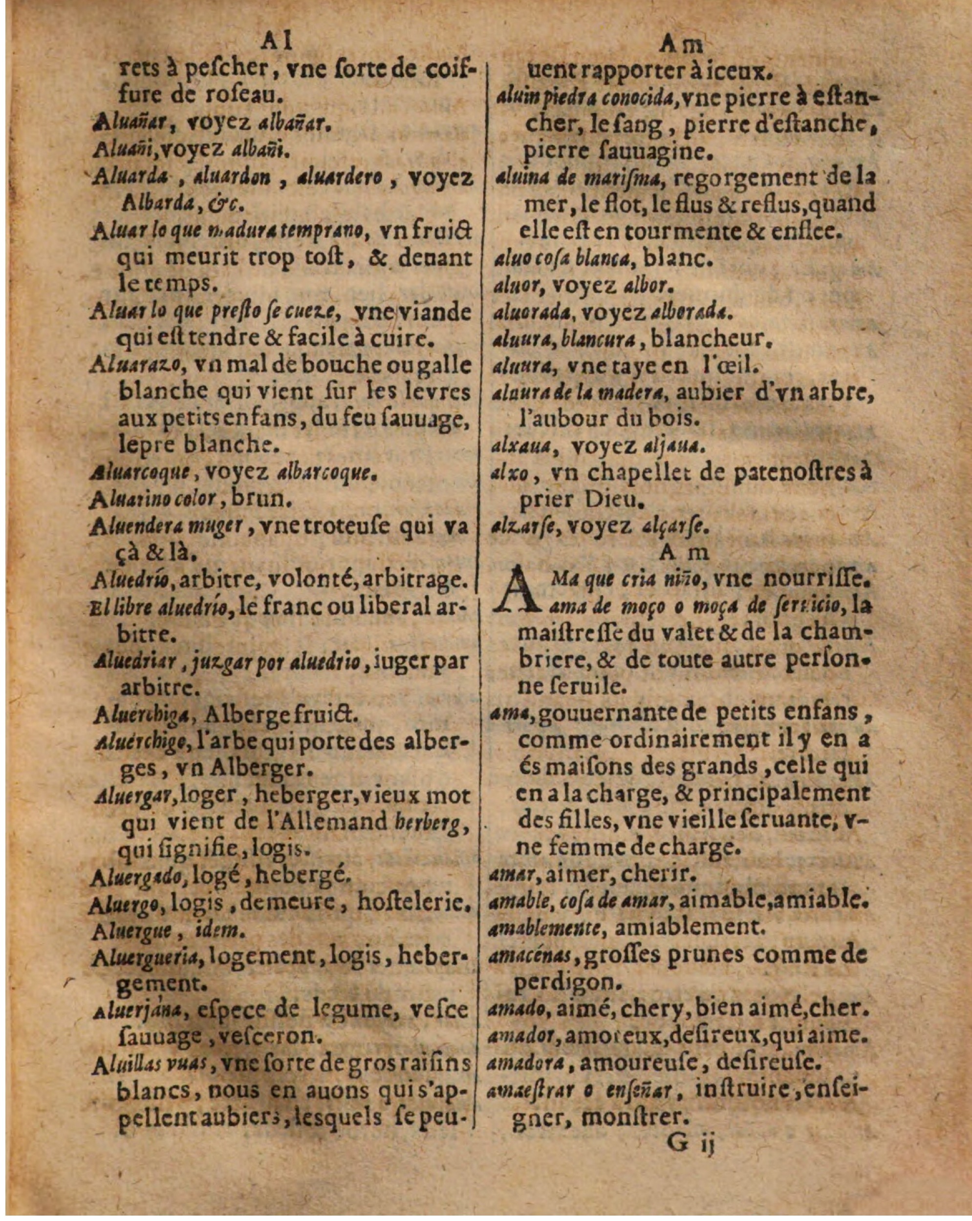 1625 - Hubert Antoine - Trésor des deux langues espagnole et française - Augsbourg