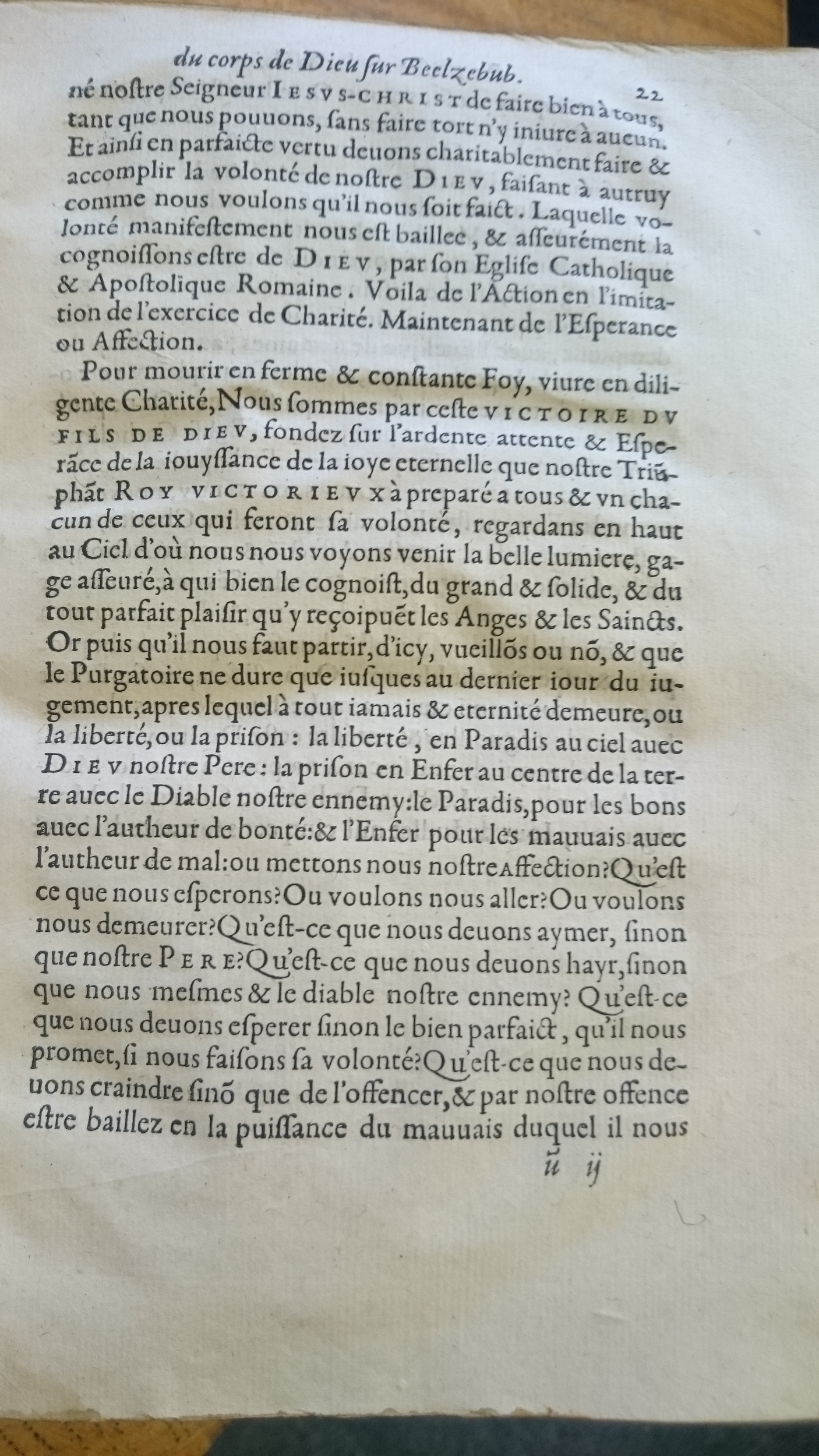 1578 - Nicolas Chesneau - Trésor et entière histoire de la triomphante victoire du corps de Dieu sur l’esprit malin - Douai Quincy