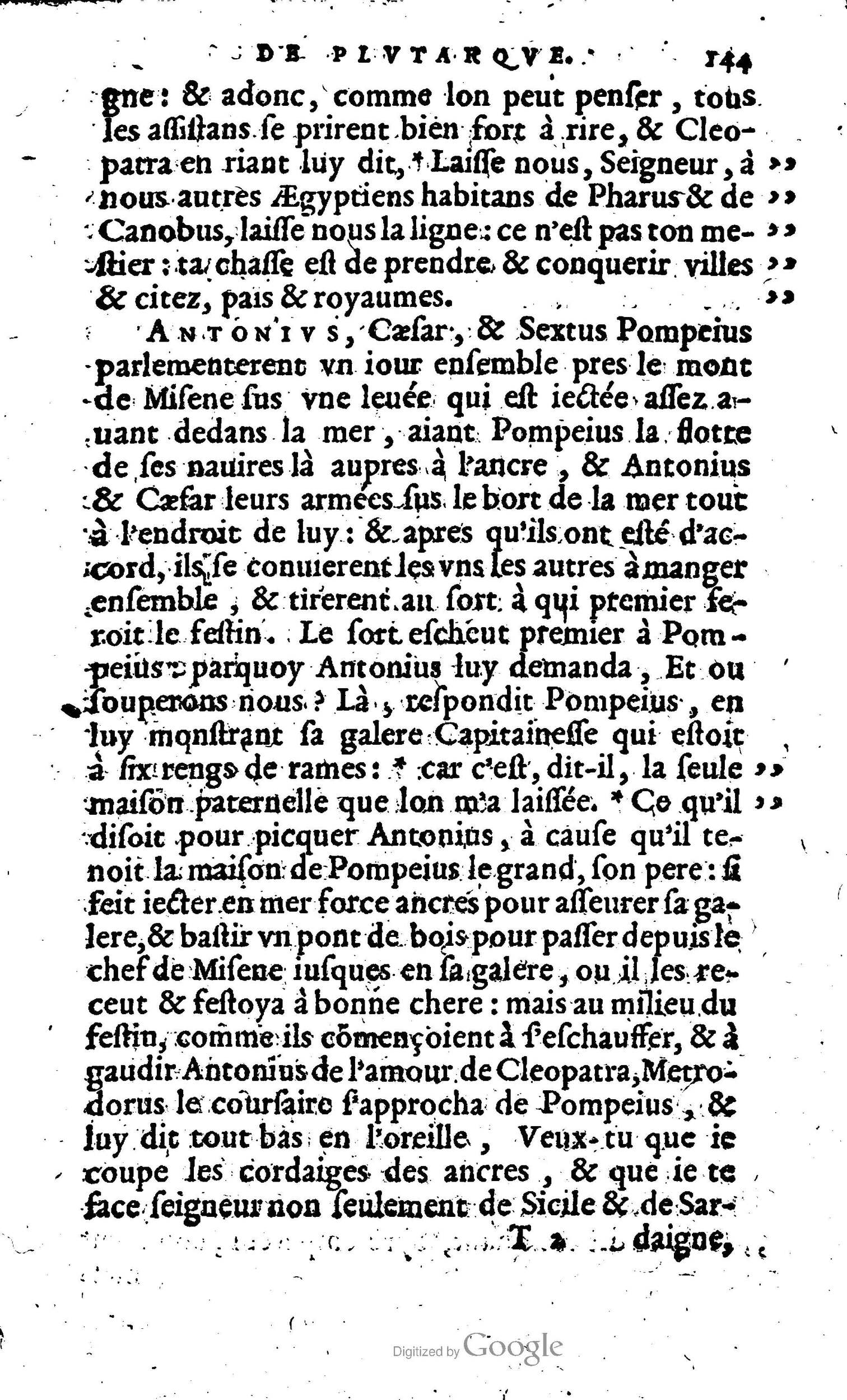 1568 - Willem Silvius - Trésor des vies de Plutarque - Anvers Plantin-Moretus