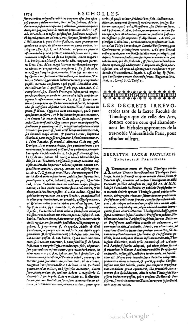 1629 - Veuve Nicolas Buon - Trésor du droit français (21754 T. 1) - BM Lyon
