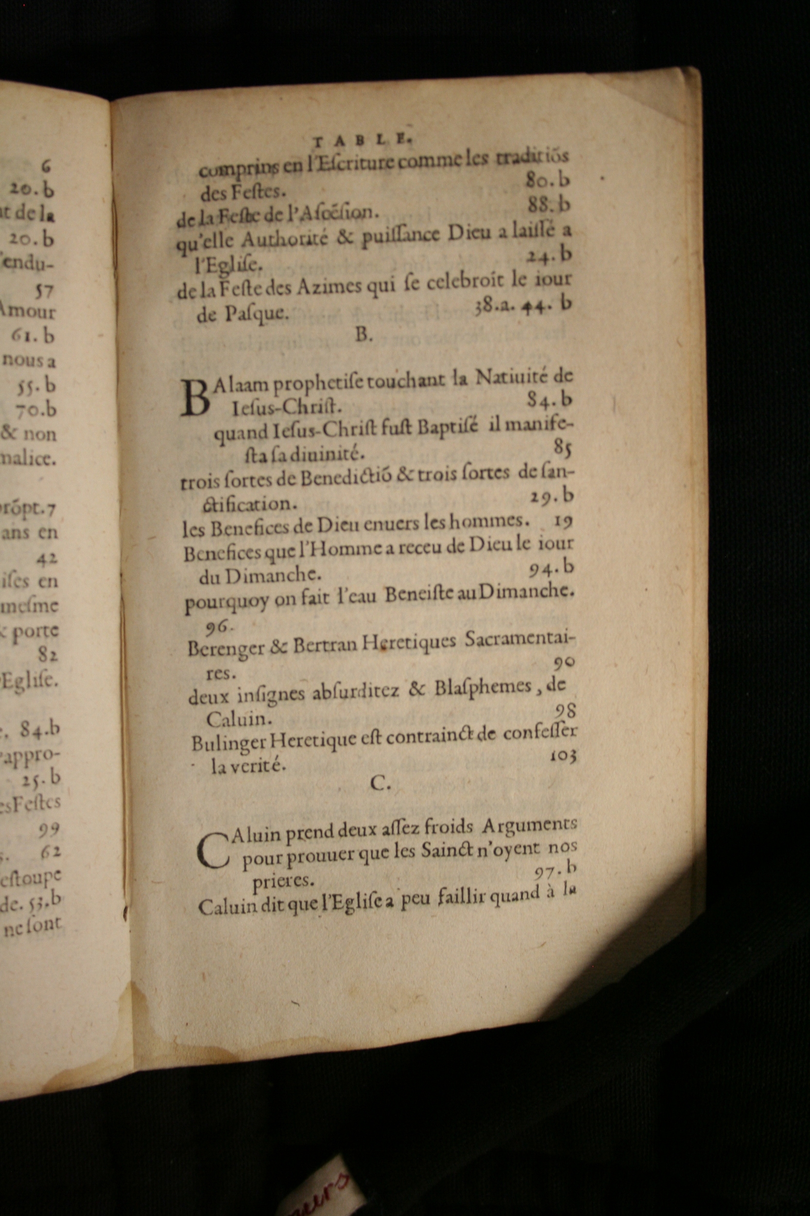1586 - Jean Parant - Trésor de l’Église catholique et de vérité - BM Bordeaux