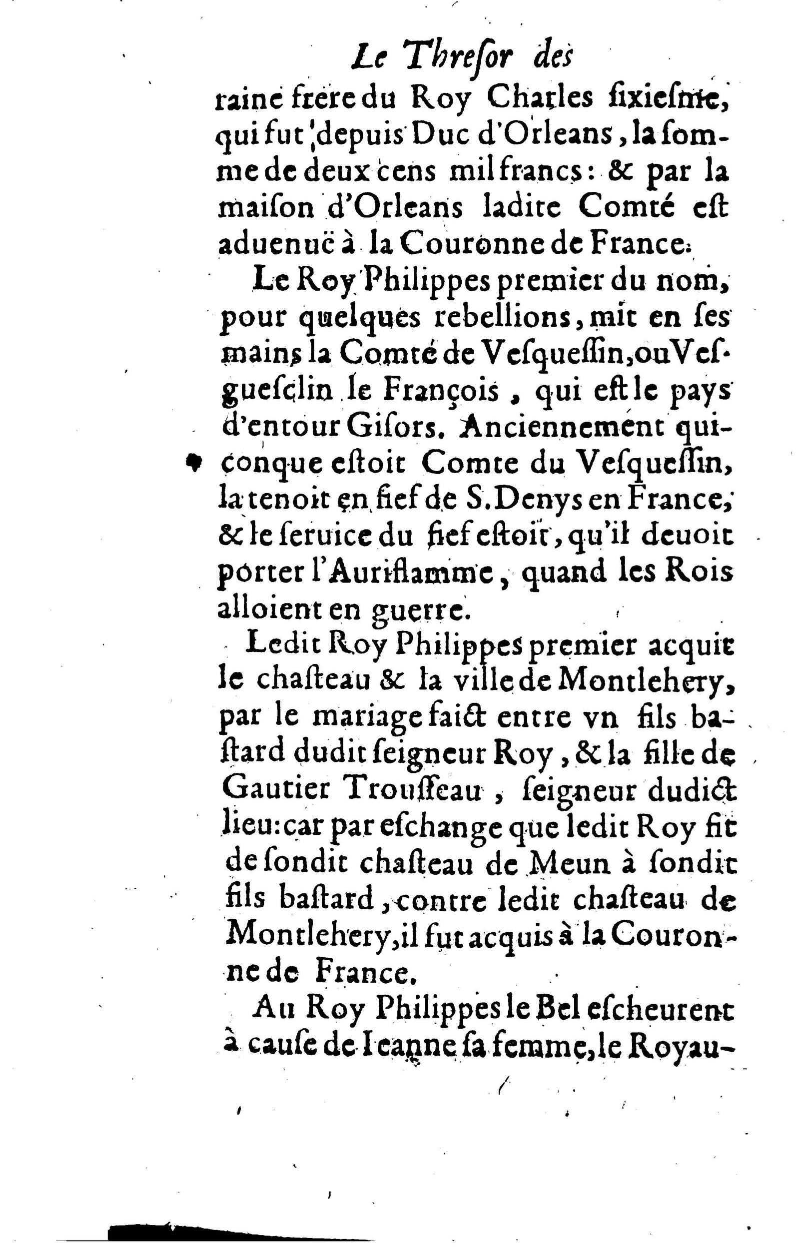 1617 - Jean Corrozet - Trésor des histoires de France - BM Lyon