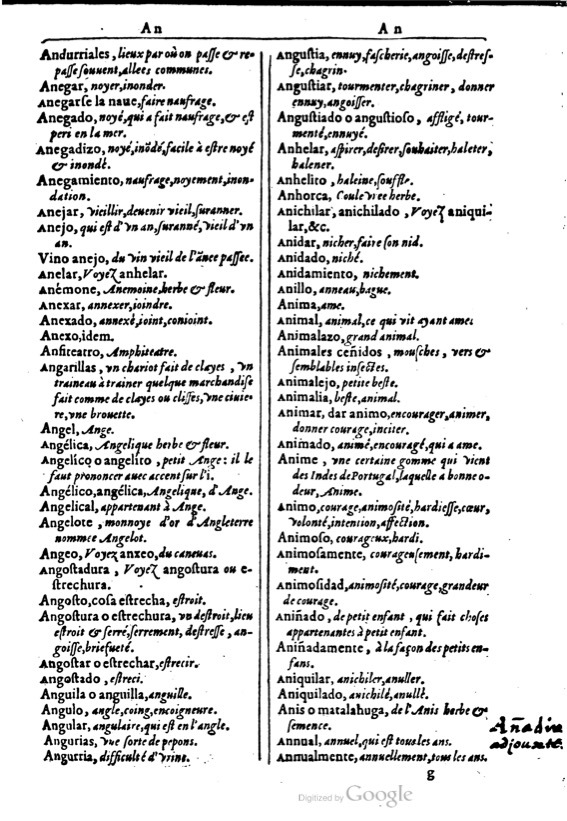 1616 - Veuve Marc Orry - Trésor des deux langues espagnole et française (Première et Seconde parties) - BM Lyon