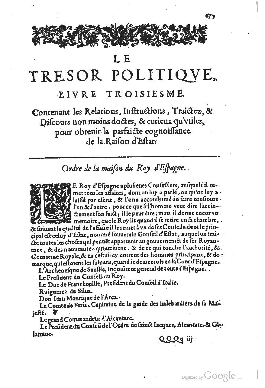 1611 - Pierre Chevalier - Trésor politique - UGent