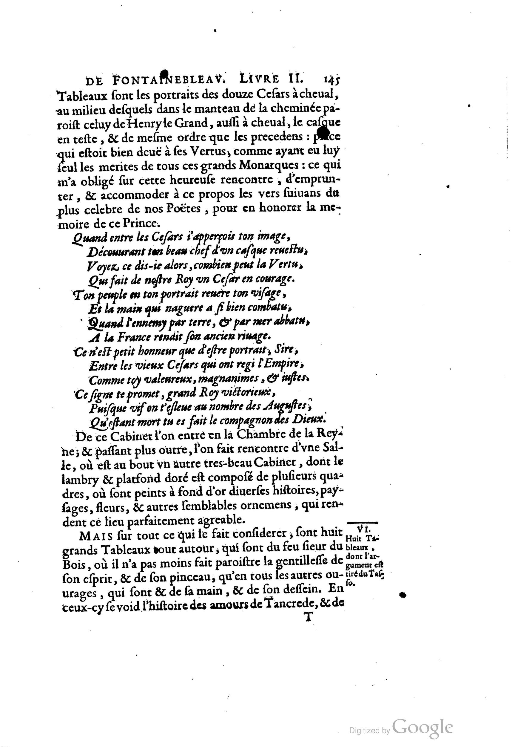 1642 - Sébastien Cramoisy - Trésor des merveilles de la maison royale de Fontainebleau - BM Lyon 1642 - Sébastien Cramoisy - Trésor des merveilles de la maison royale de Fontainebleau - BM Lyon