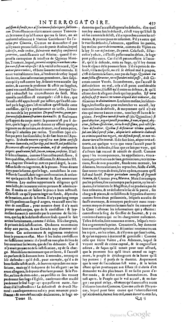 1629 - Veuve Nicolas Buon - Trésor du droit français (21754 T. 2) - BM Lyon