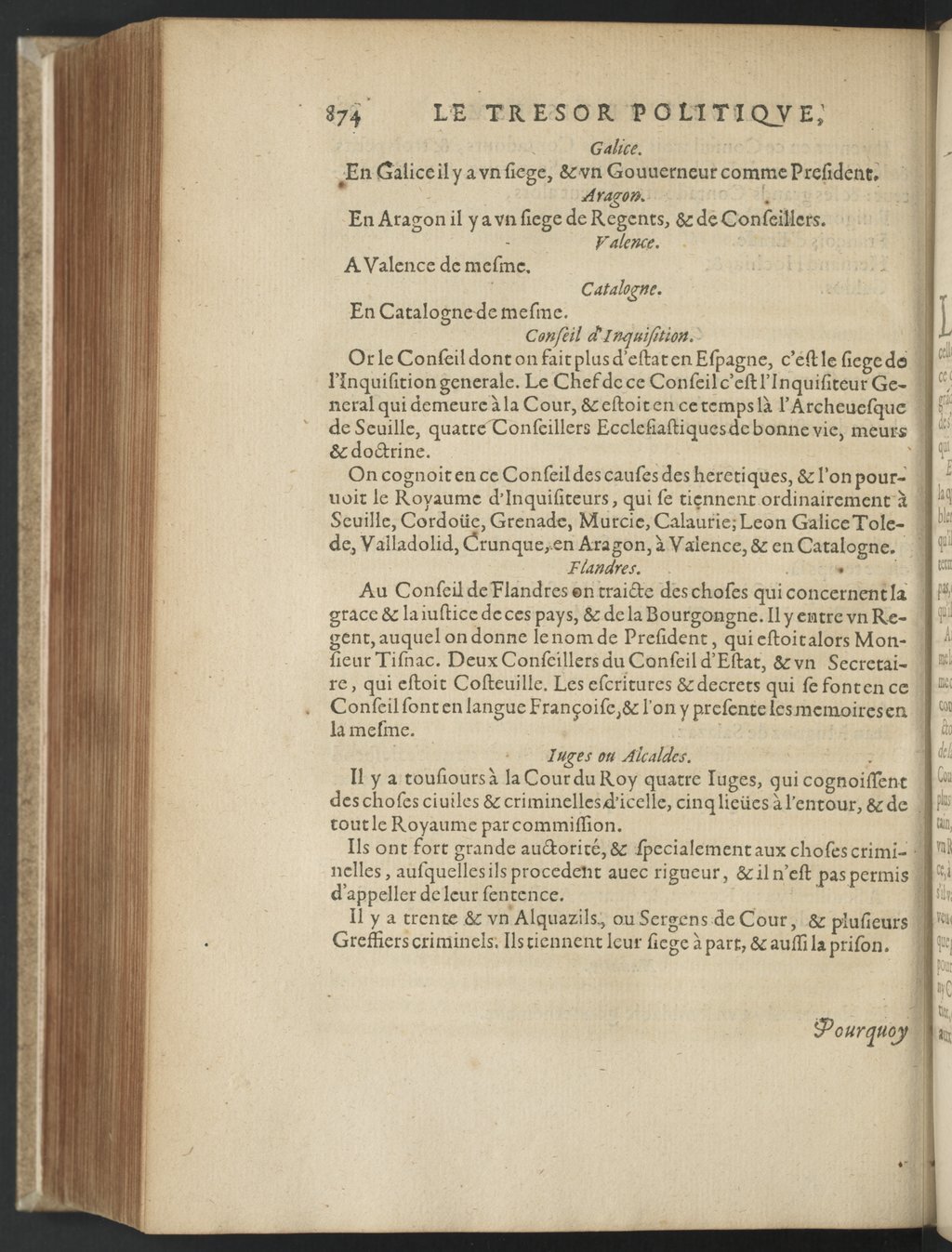 1608 - Nicolas Du Fossé - Trésor politique - BnF Tolbiac