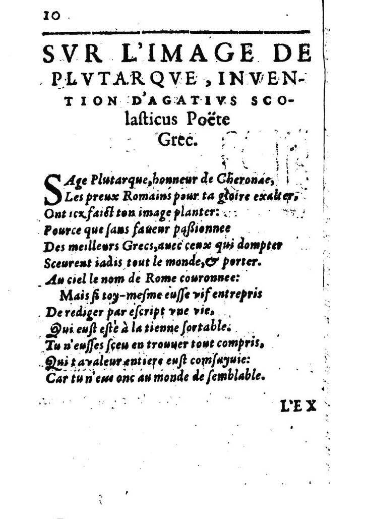 1611 - Pierre Rigaud - Trésor des vies de Plutarque - BM Lyon