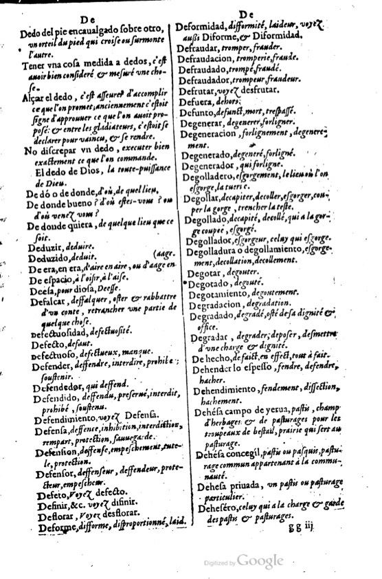 1621 - Adrian Tiffaine - Trésor des deux langues espagnole et française - BM Lyon