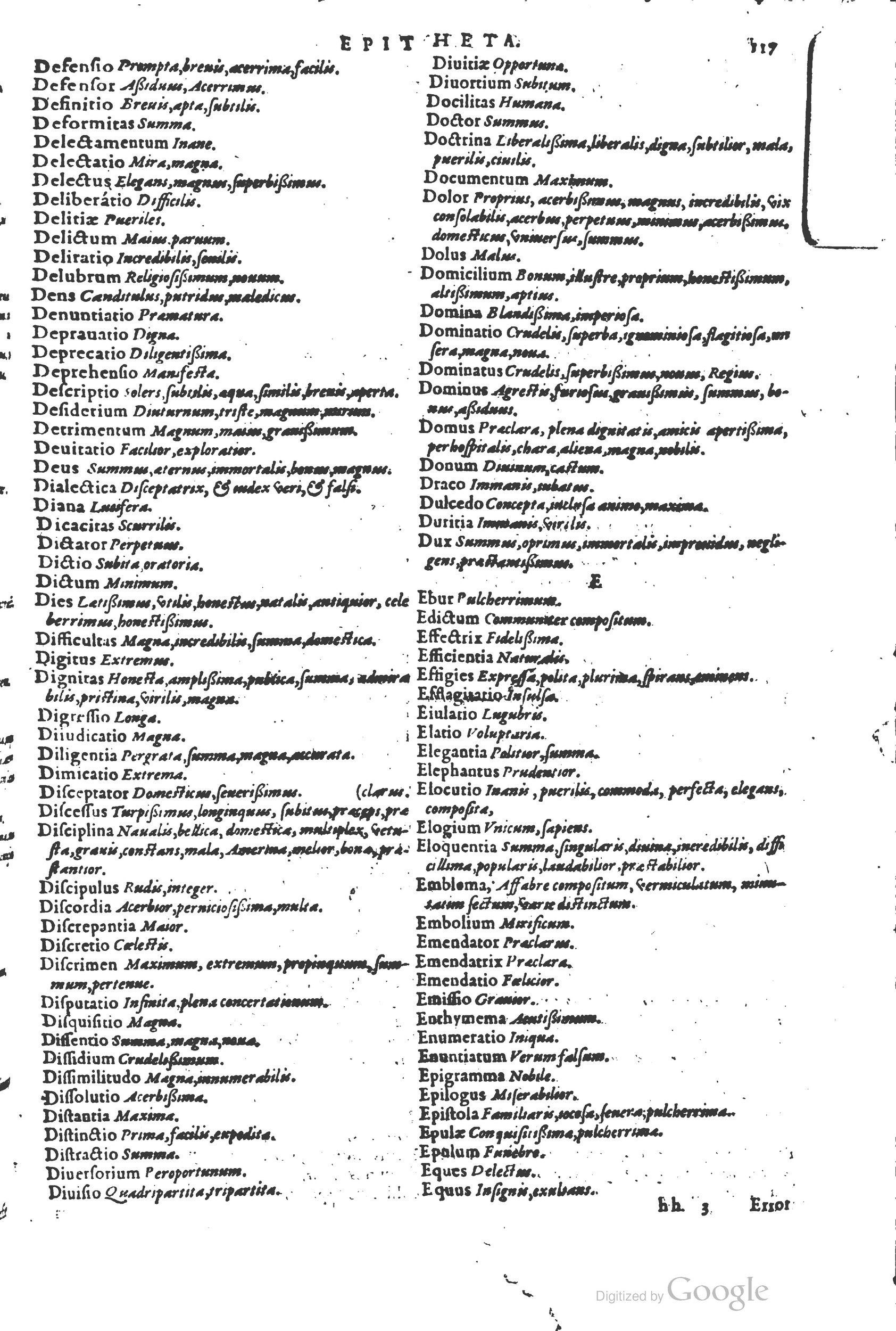 1578 - Louis Cloquemin - Trésor des mots et traits français - BSB Munich