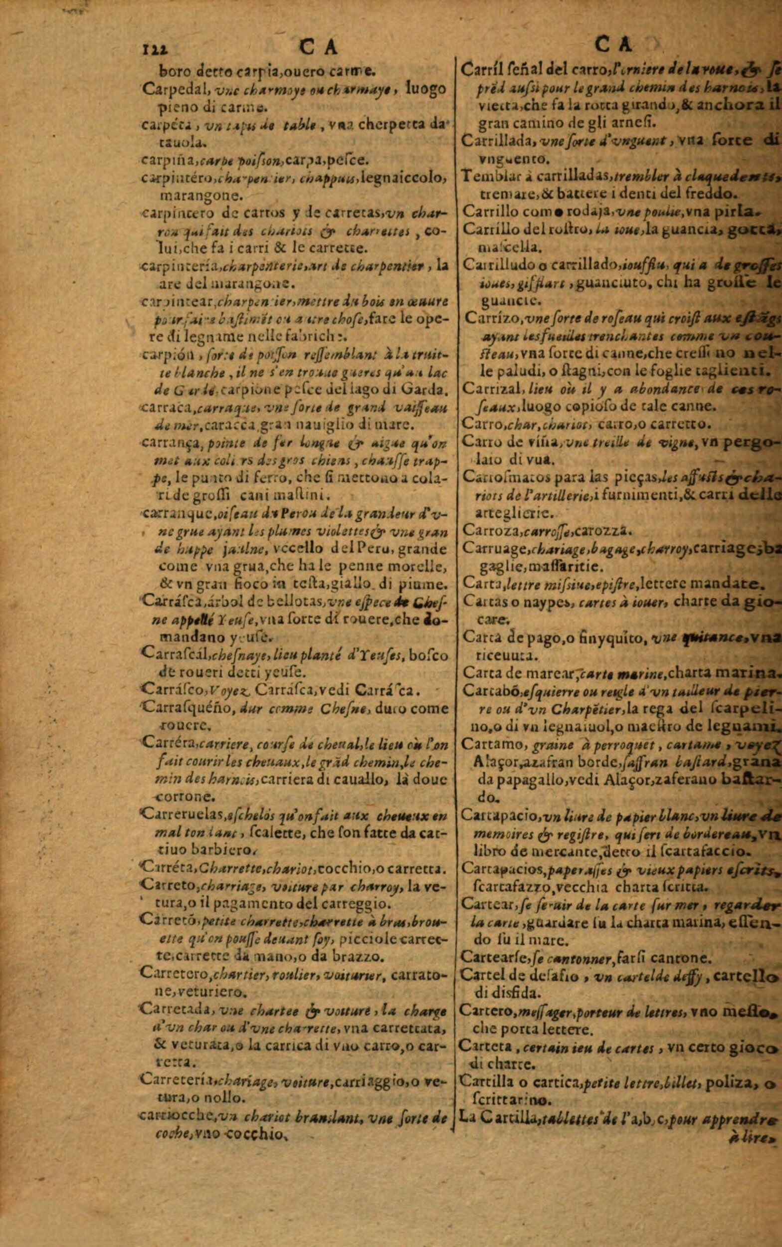 1617 - Samuel Crespin - Trésor des trois langues espagnole, française et italienne (Première partie) - Regensburg