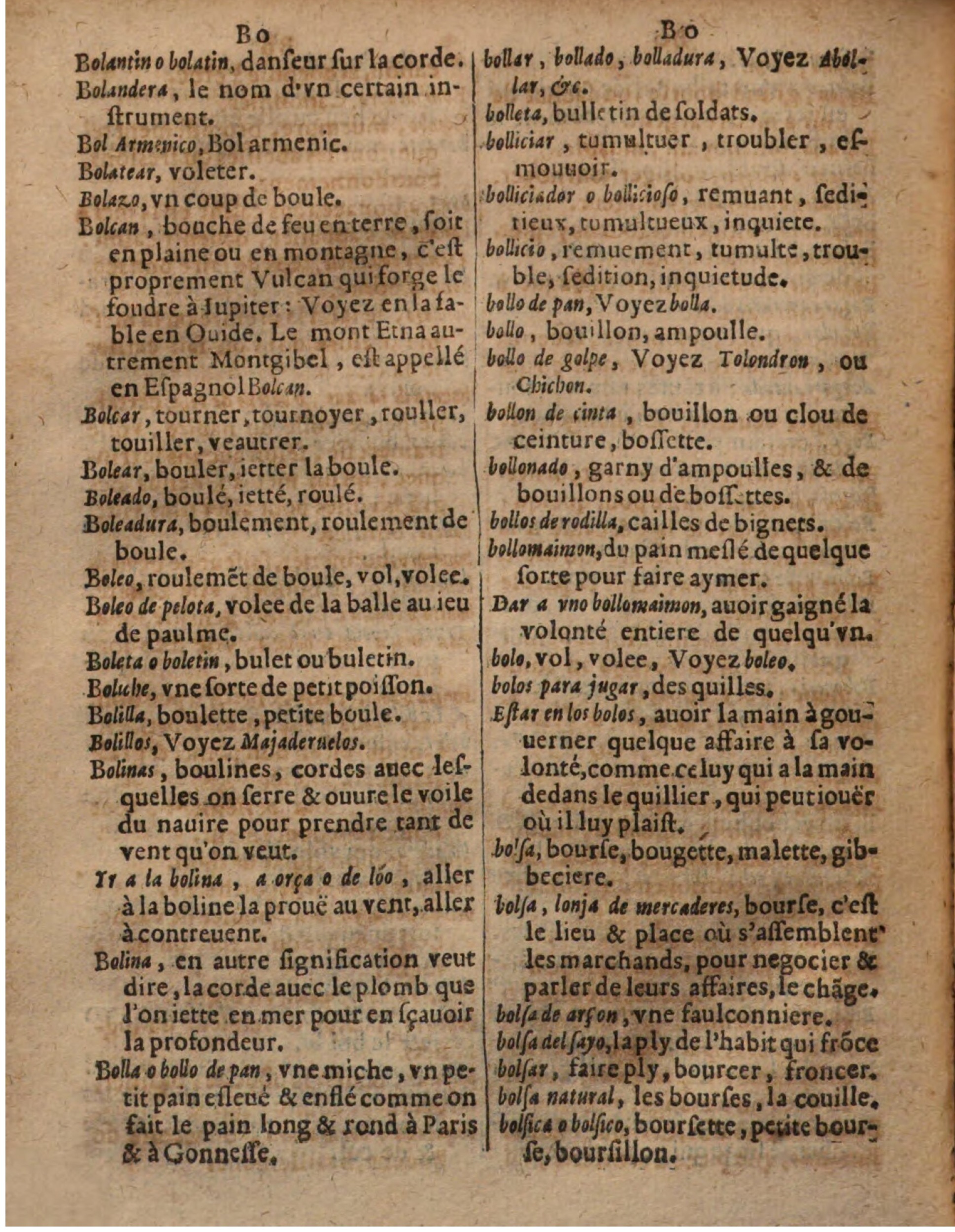1625 - Hubert Antoine - Trésor des deux langues espagnole et française - Augsbourg
