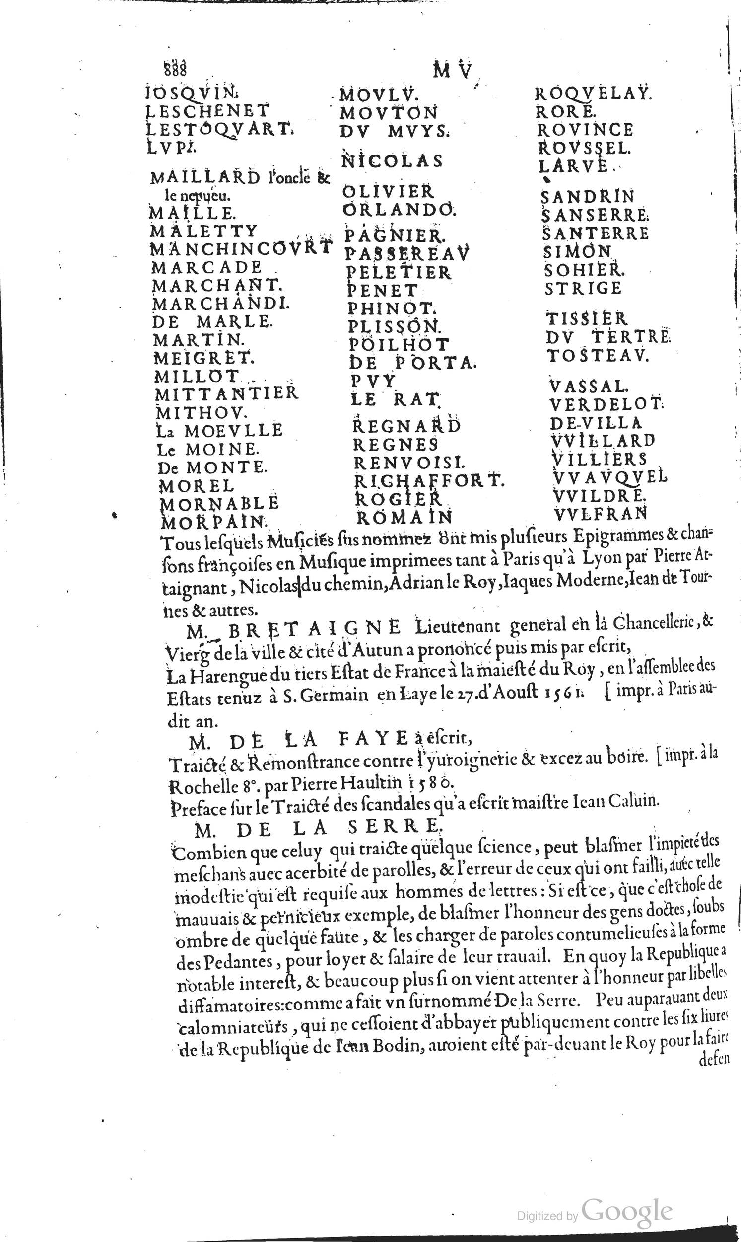 1585 - Barthélemy Honorat - Bibliothèques françaises - BSB Munich