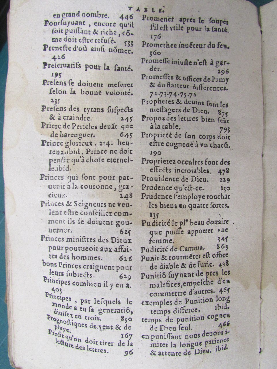1578 - Jean Poupy - Trésor des morales de Plutarque - Vitré