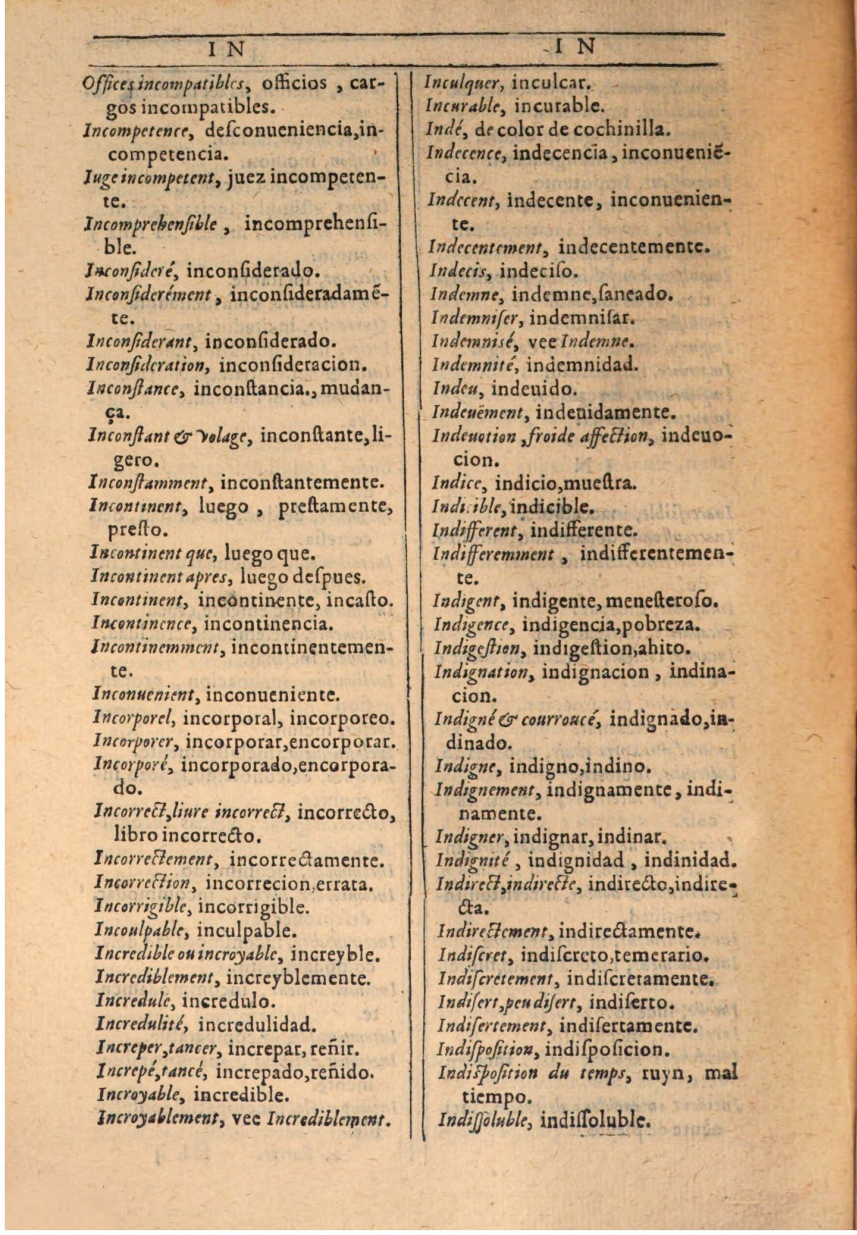 1607 - Marc Orry - Trésor des deux langues espagnole et française (Seconde partie) - BSB Munich